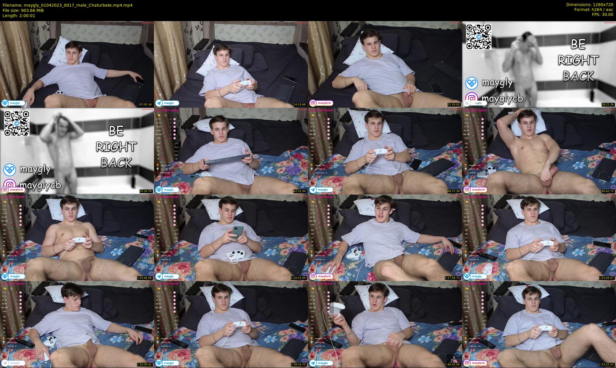 maygly — 121 minute Chaturbate male cam show recording, 720p, Apr 1, 2023