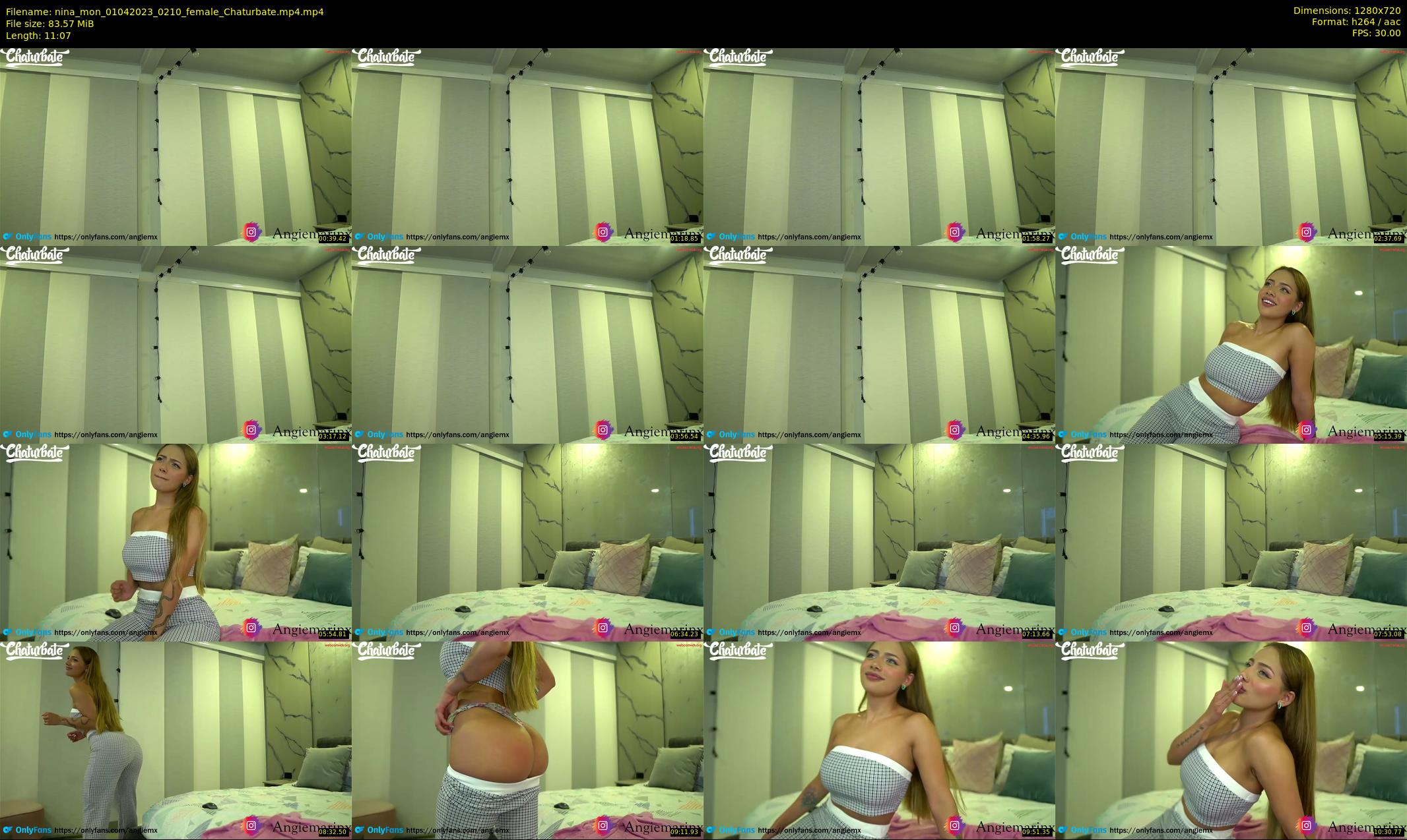 nina_mon — 12 minute Chaturbate female cam show recording, 720p, Apr 1, 2023