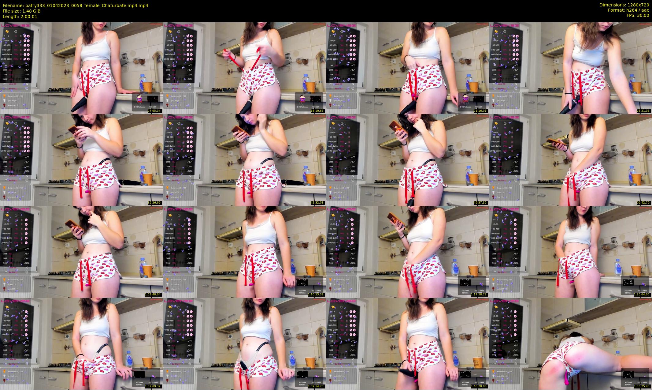 patry333 — 121 minute Chaturbate female cam show recording, 720p, Apr 1, 2023