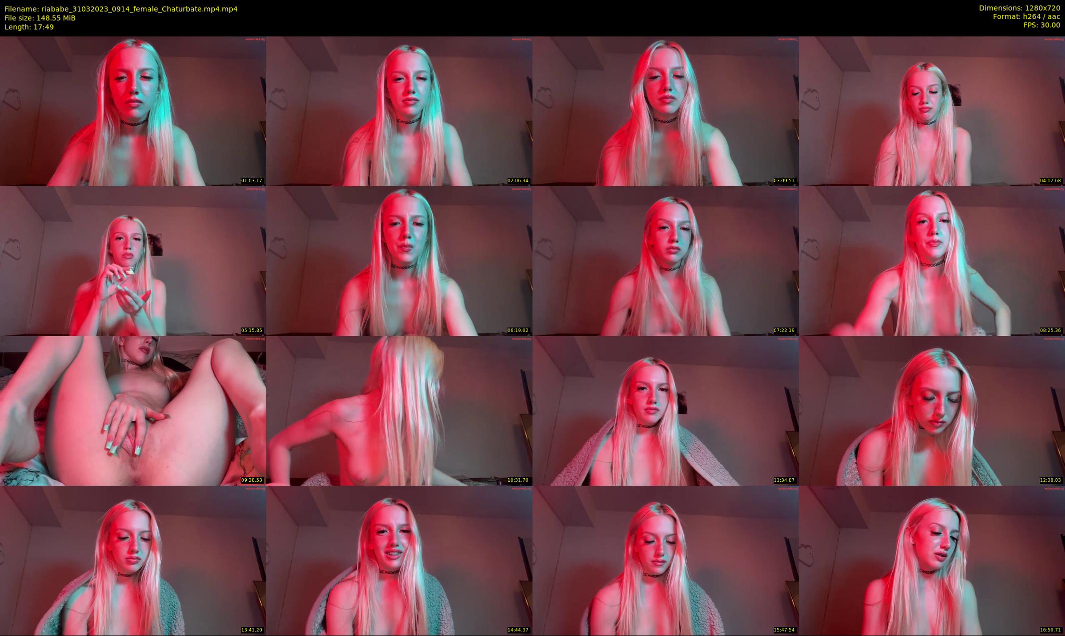 riababe — 18 minute Chaturbate female cam show recording, 720p, Mar 31, 2023