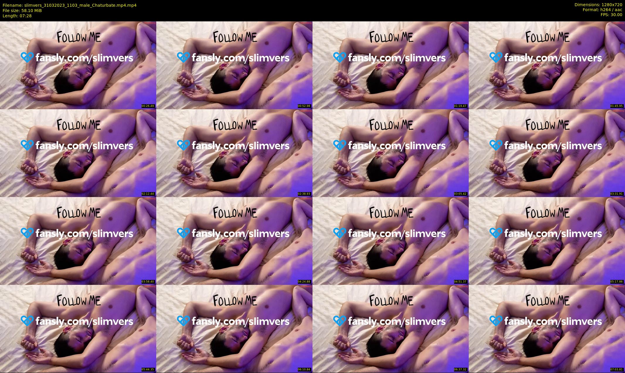 slimvers — 8 minute Chaturbate male cam show recording, 720p, Mar 31, 2023