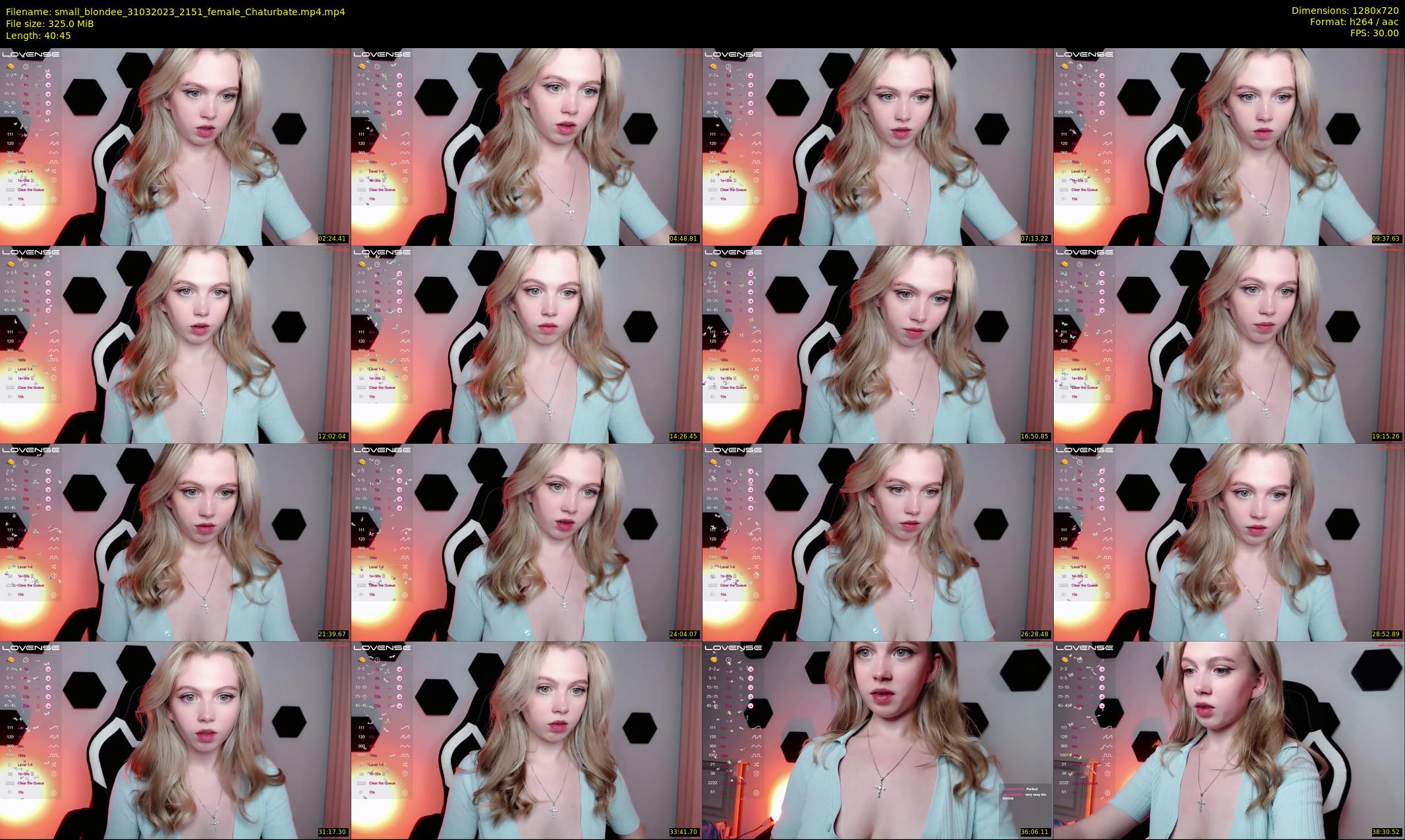 small_blondee — 41 minute Chaturbate female cam show recording, 720p, Mar 31, 2023