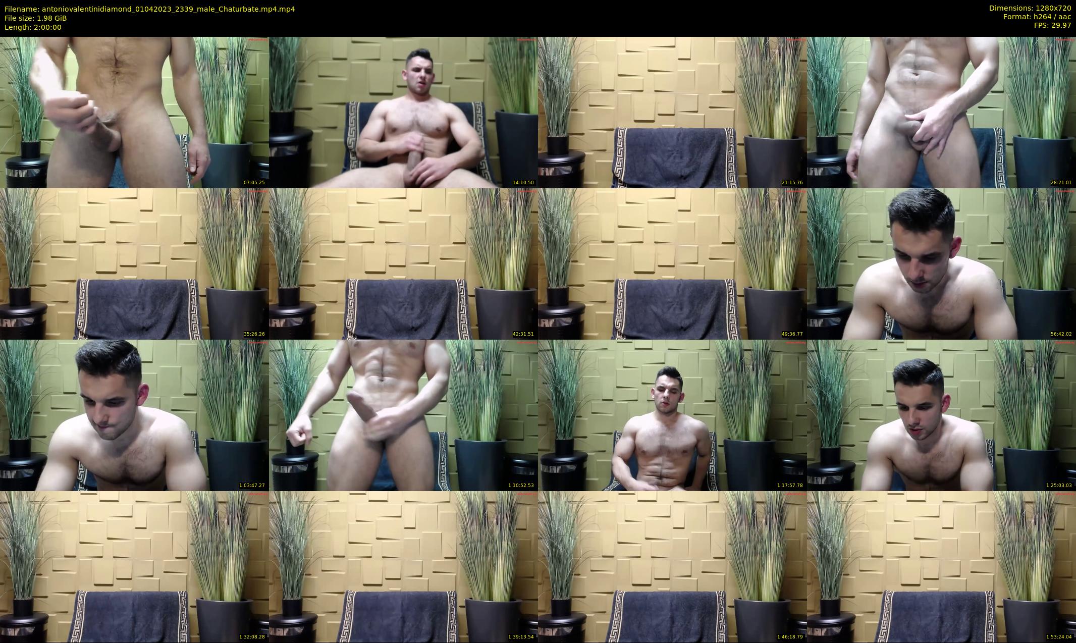 antoniovalentinidiamond — 120 minute Chaturbate male cam show recording, 720p, Apr 1, 2023