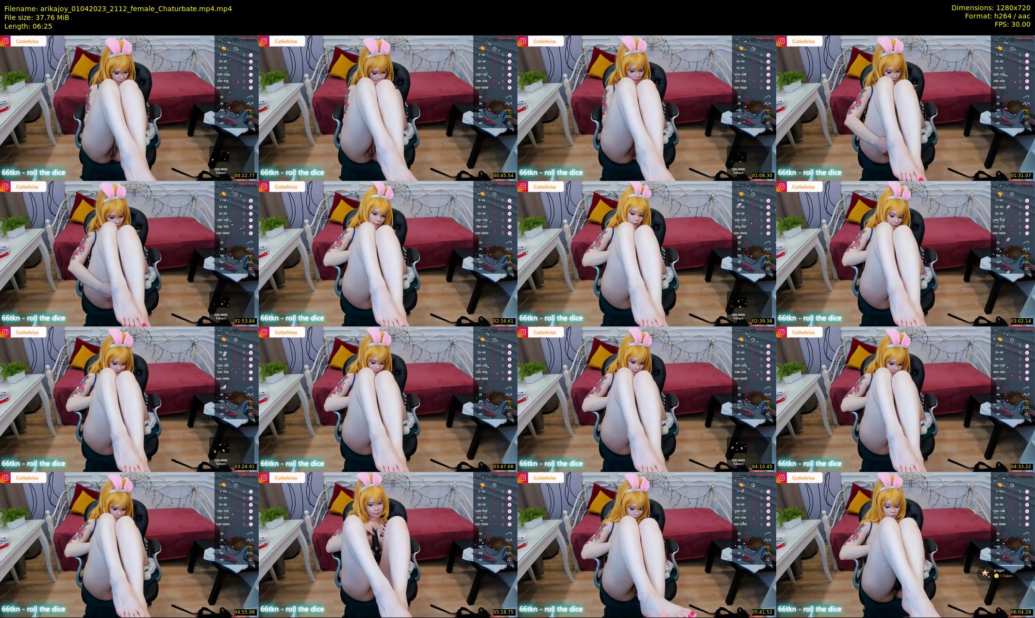 arikajoy — 7 minute Chaturbate female cam show recording, 720p, Apr 1, 2023