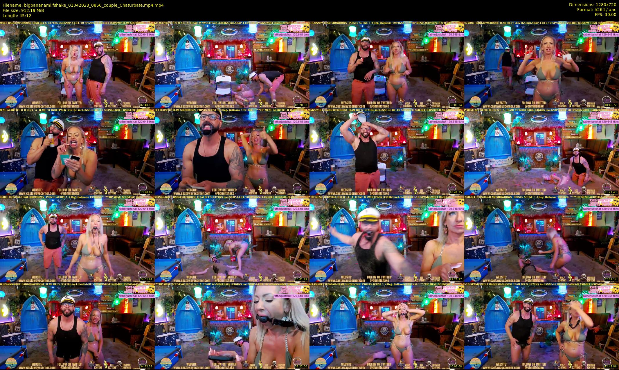 bigbananamilfshake — 46 minute Chaturbate couple cam show recording, 720p, Apr 1, 2023