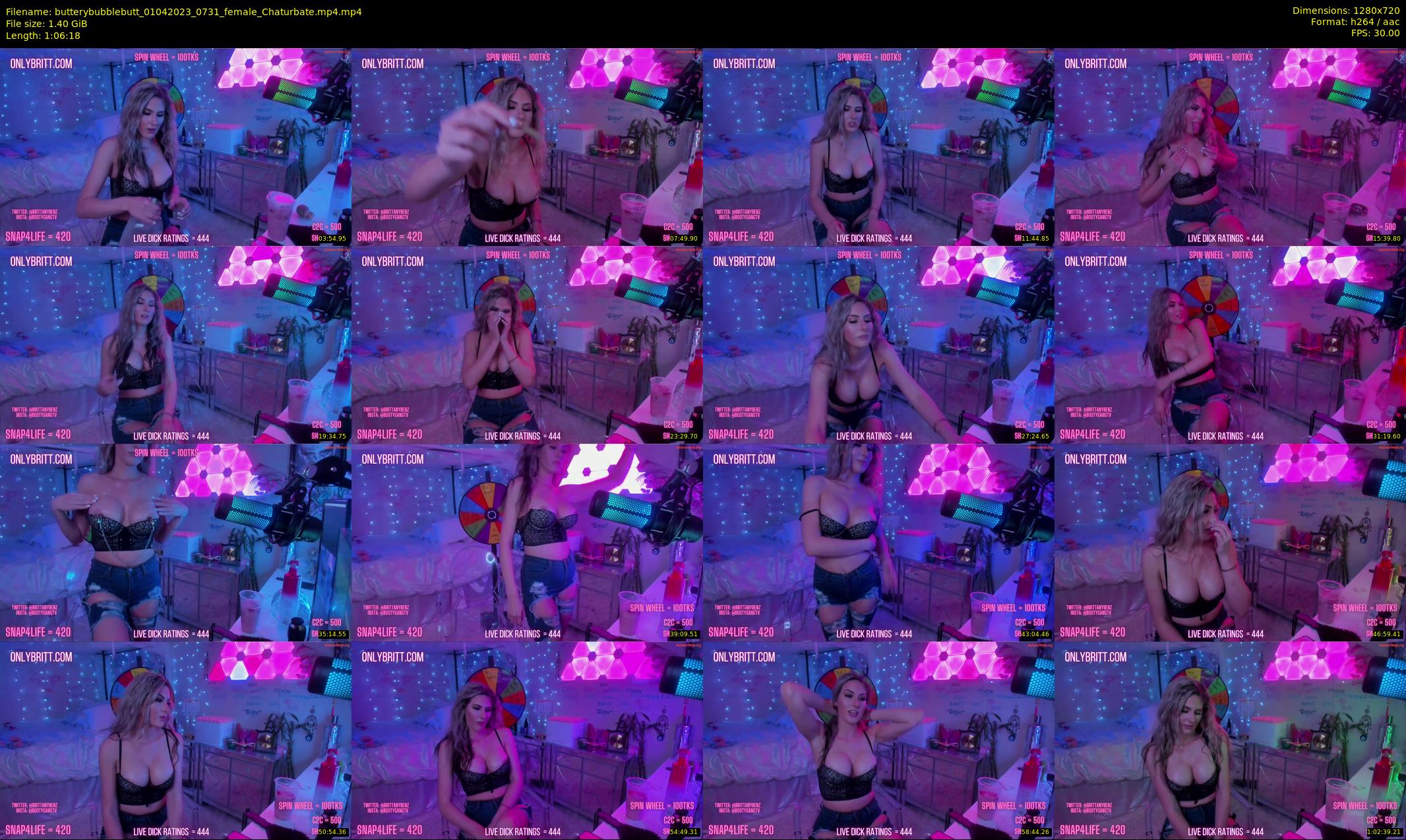 butterybubblebutt — 67 minute Chaturbate couple cam show recording, 720p, Apr 1, 2023