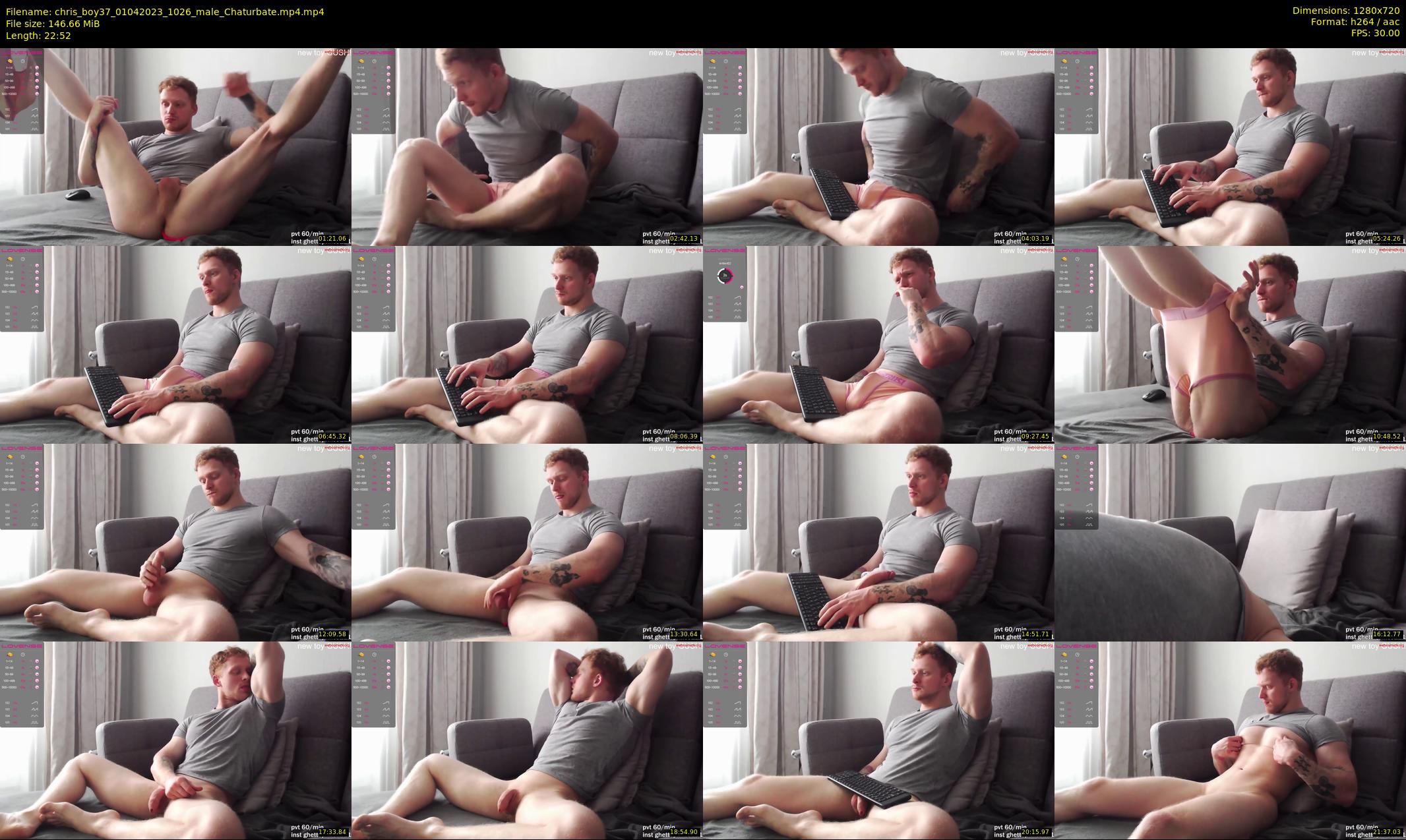 chris_boy37 — 23 minute Chaturbate male cam show recording, 720p, Apr 1, 2023