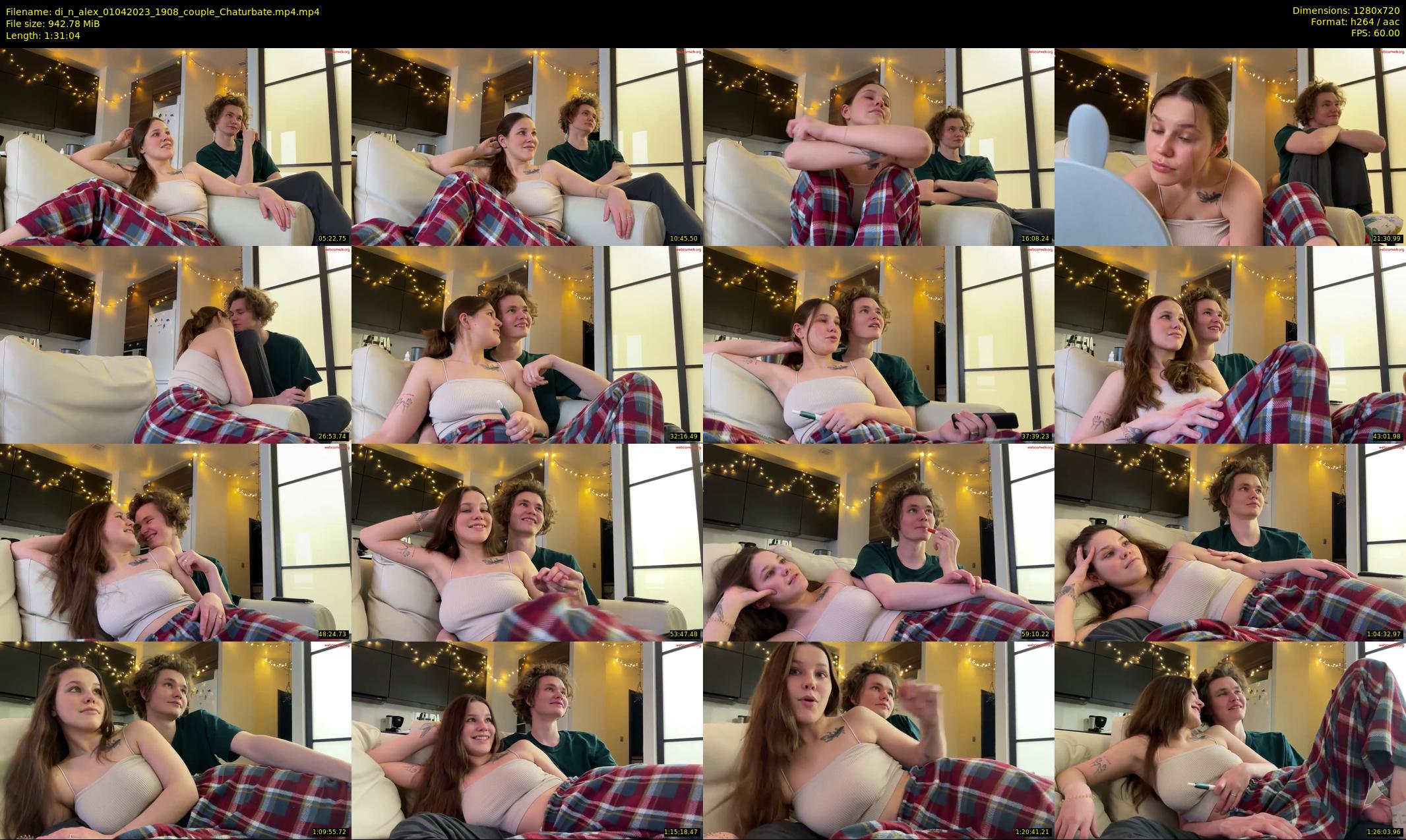 di_n_alex — 92 minute Chaturbate couple cam show recording, 720p, Apr 1, 2023