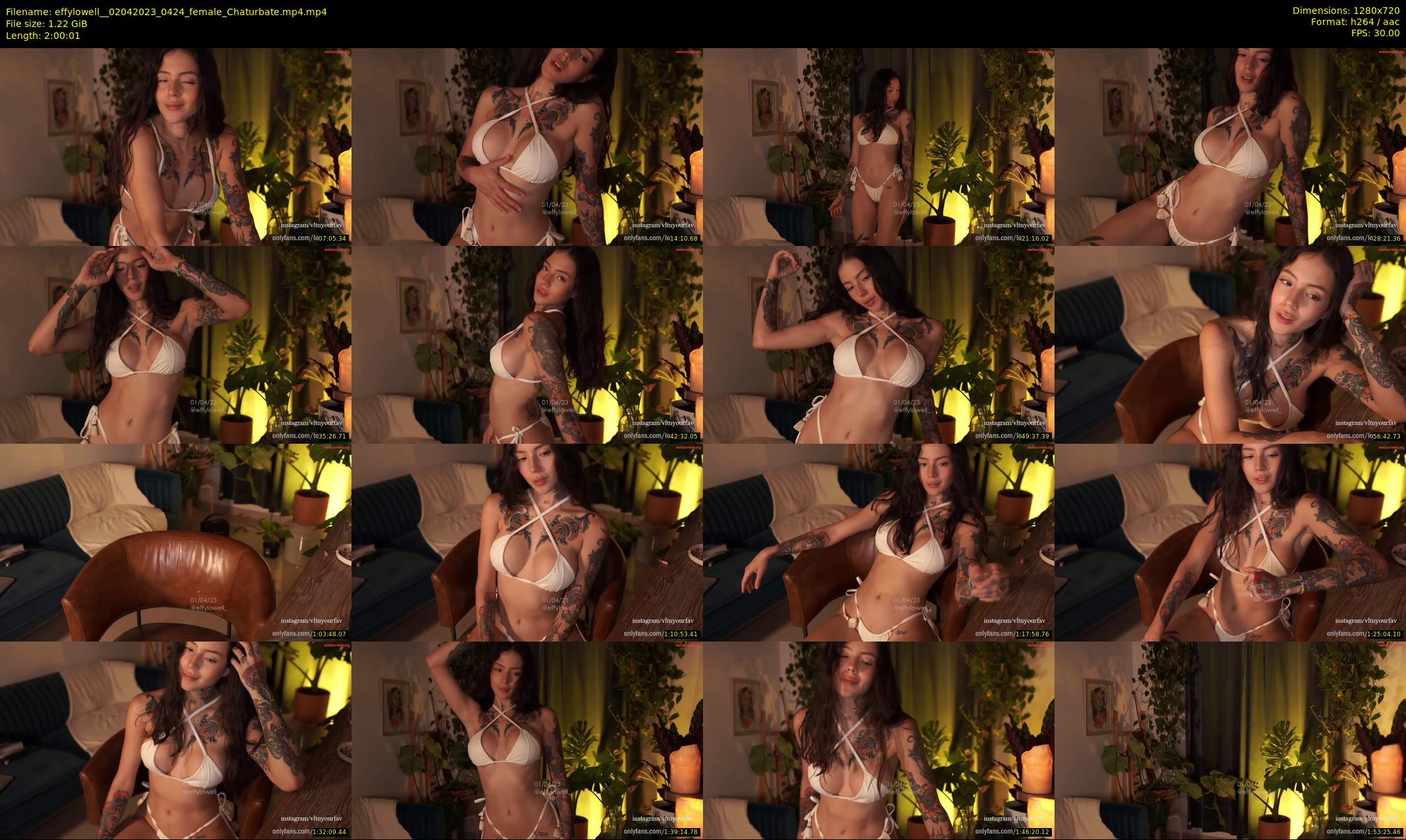 effylowell_ — 121 minute Chaturbate female cam show recording, 720p, Apr 2, 2023