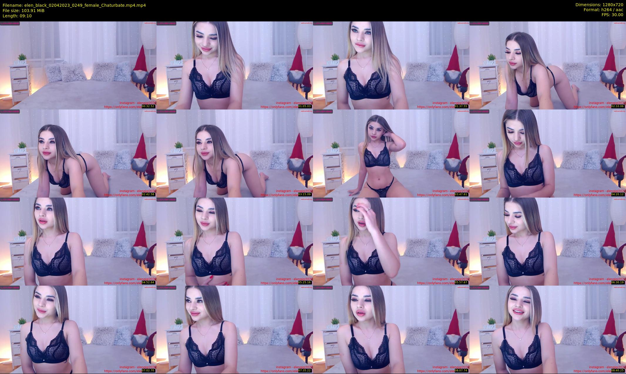 elen_black — 10 minute Chaturbate female cam show recording, 720p, Apr 2, 2023