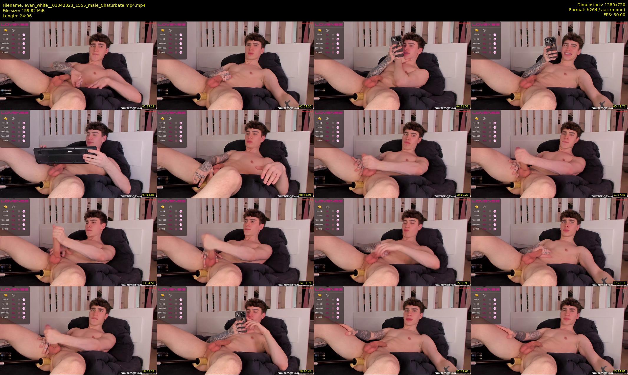 evan_white_ — 25 minute Chaturbate male cam show recording, 720p, Apr 1, 2023