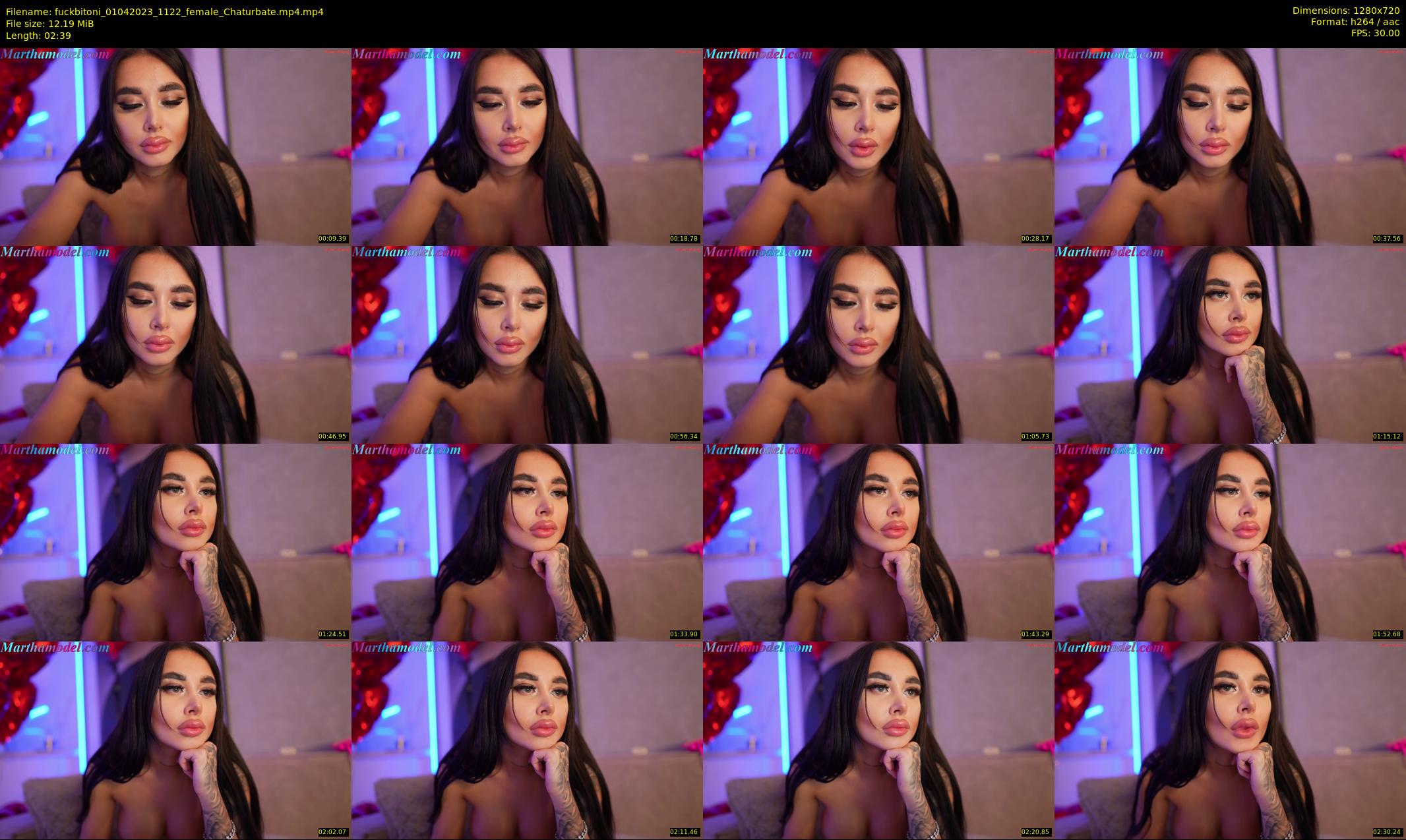 fuckbitoni — 3 minute Chaturbate couple cam show recording, 720p, Apr 1, 2023