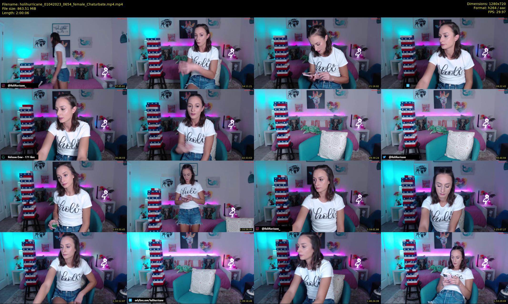 holihurricane — 121 minute Chaturbate female cam show recording, 720p, Apr 1, 2023