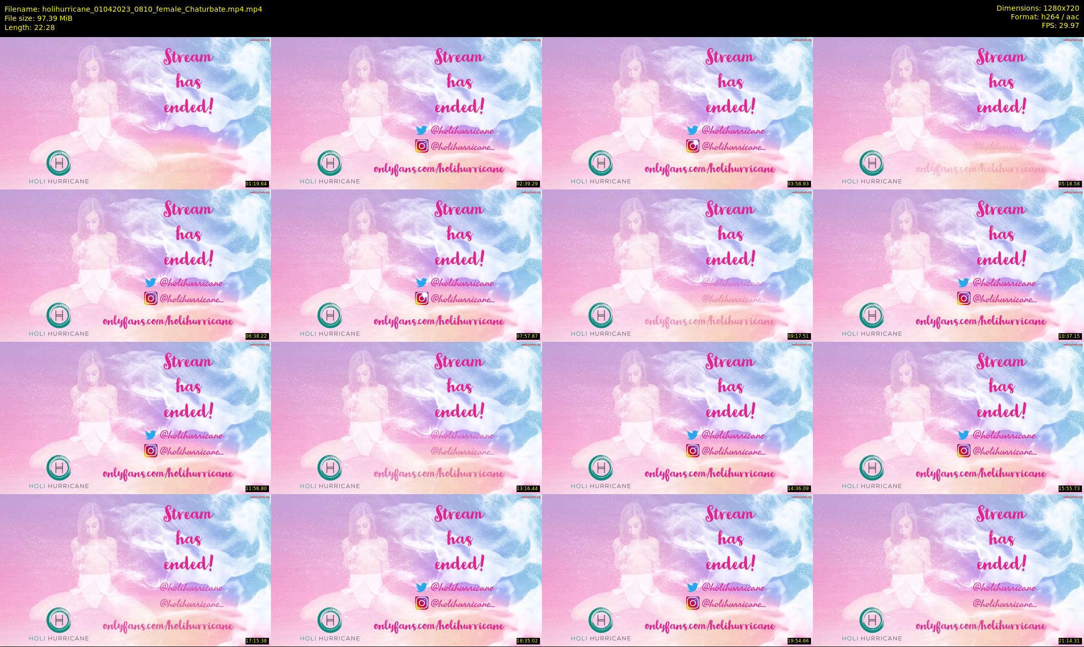 holihurricane — 23 minute Chaturbate female cam show recording, 720p, Apr 1, 2023