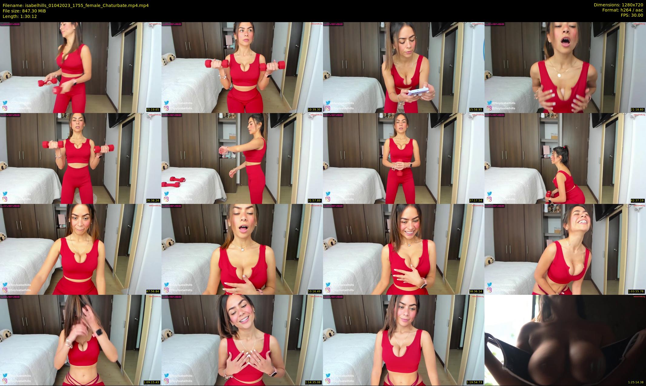 isabelhills — 91 minute Chaturbate female cam show recording, 720p, Apr 1, 2023