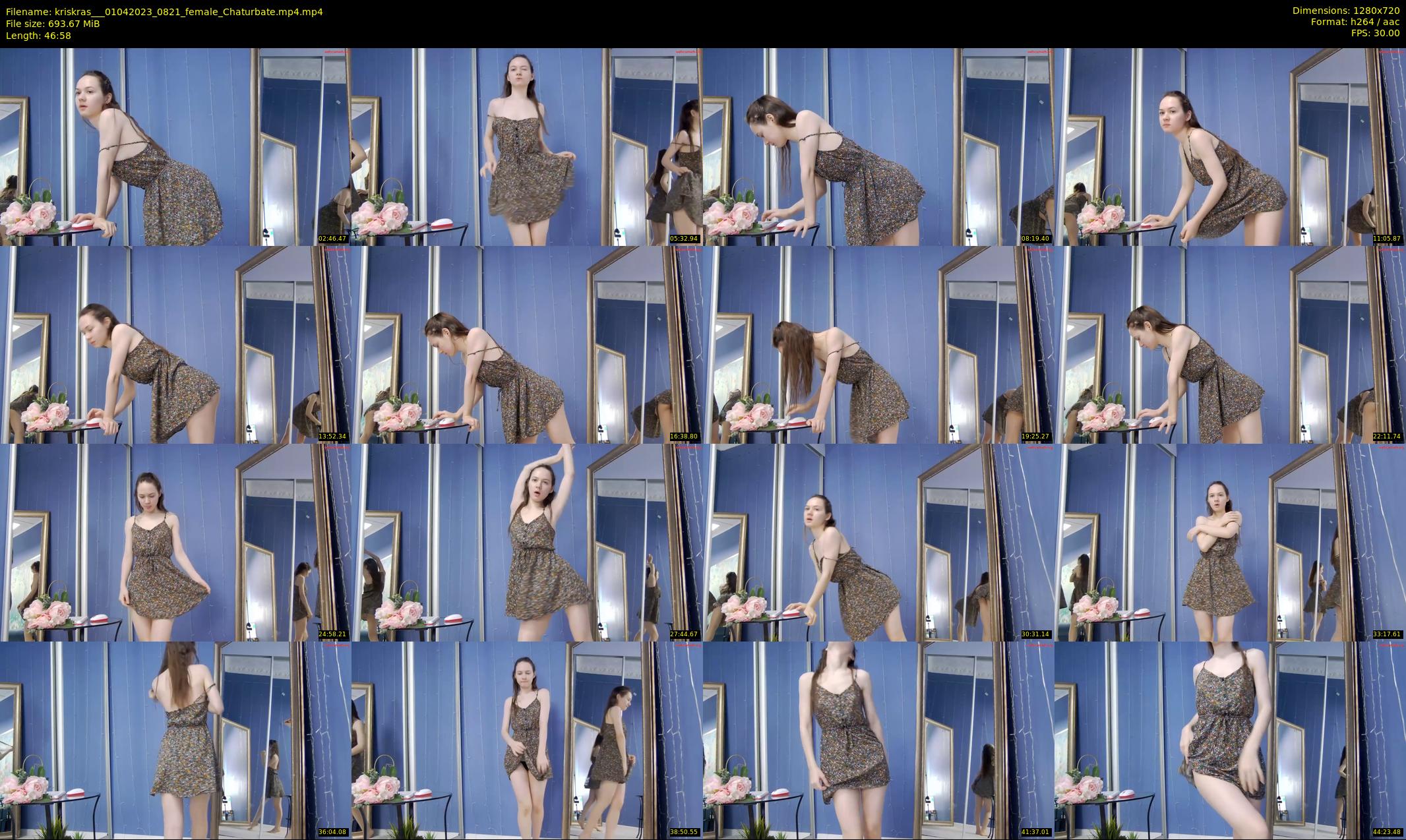 kriskras__ — 47 minute Chaturbate female cam show recording, 720p, Apr 1, 2023