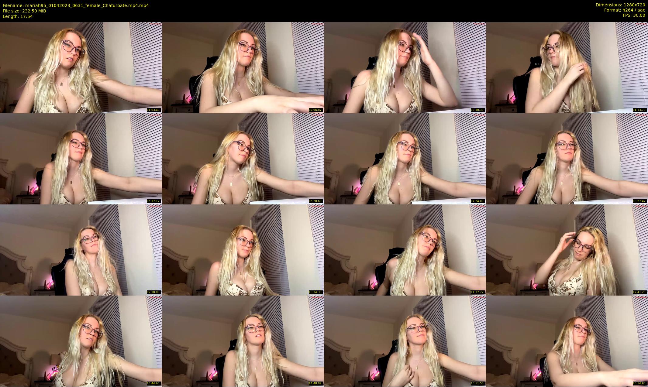 mariah95 — 18 minute Chaturbate female cam show recording, 720p, Apr 1, 2023