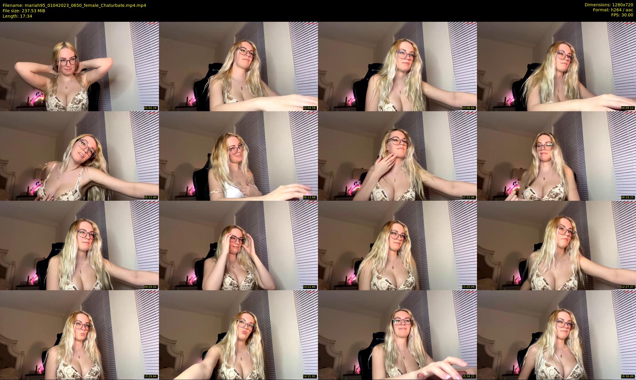 mariah95 — 18 minute Chaturbate female cam show recording, 720p, Apr 1, 2023