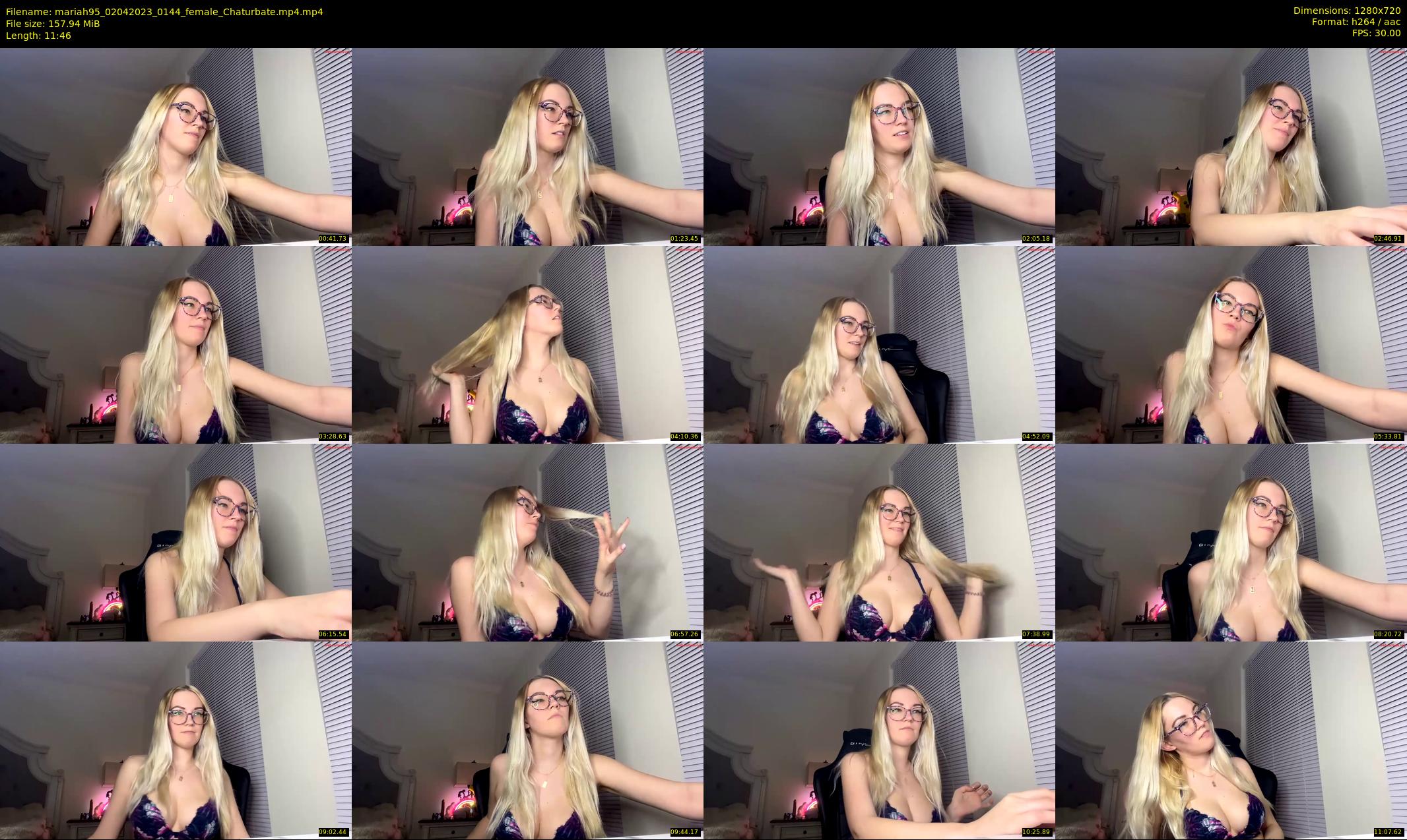 mariah95 — 12 minute Chaturbate female cam show recording, 720p, Apr 2, 2023