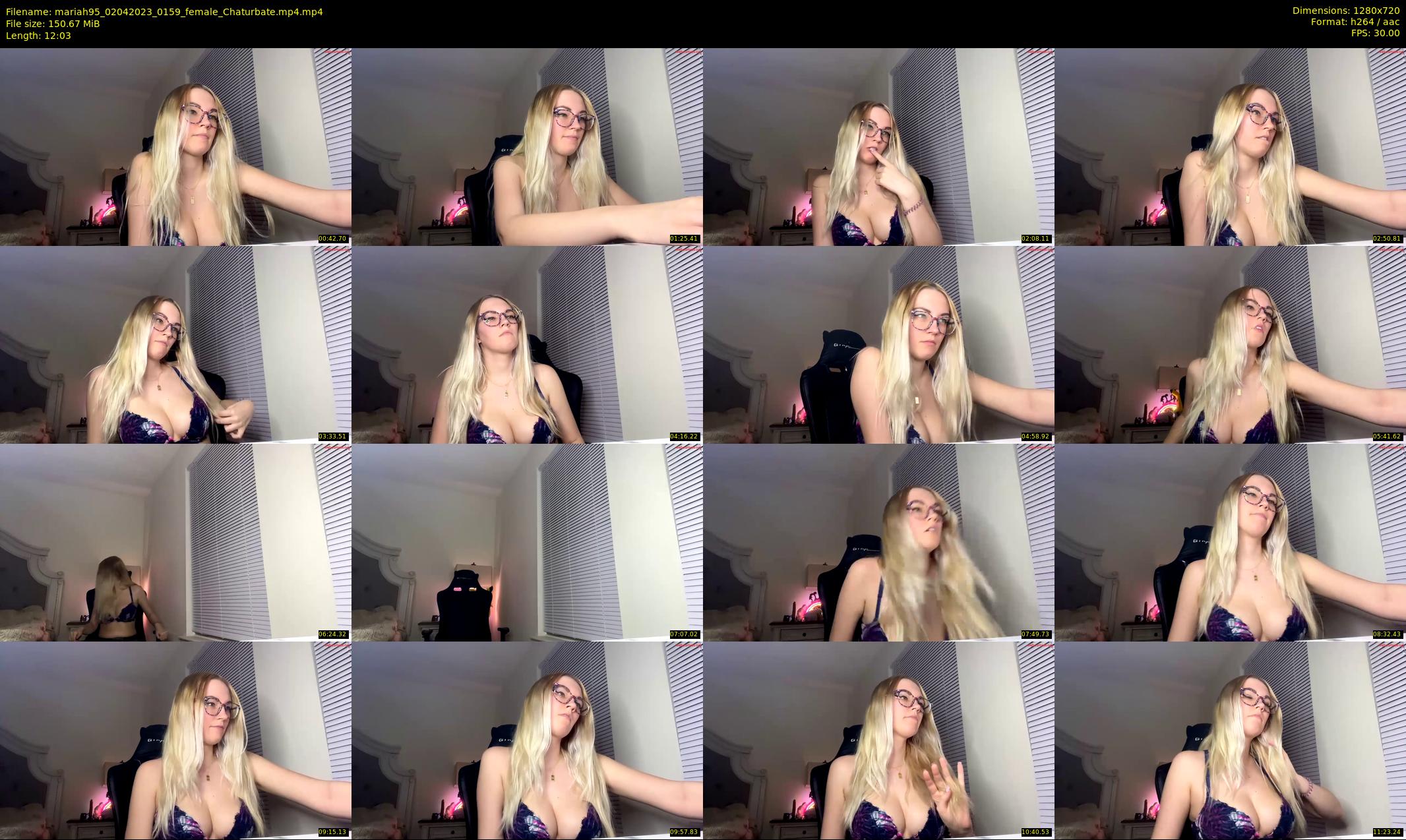 mariah95 — 13 minute Chaturbate female cam show recording, 720p, Apr 2, 2023