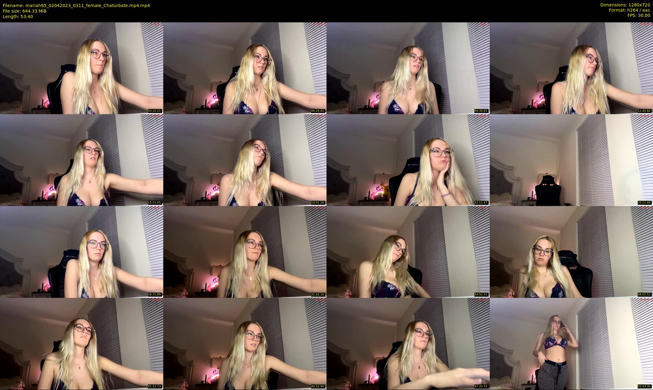 mariah95 — 54 minute Chaturbate female cam show recording, 720p, Apr 2, 2023