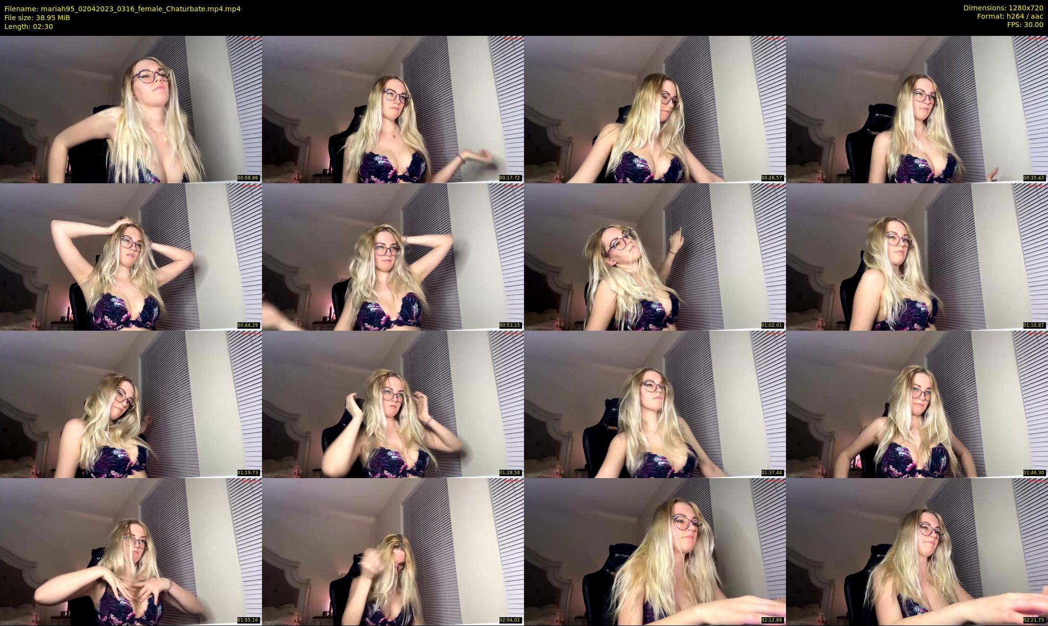 mariah95 — 3 minute Chaturbate female cam show recording, 720p, Apr 2, 2023