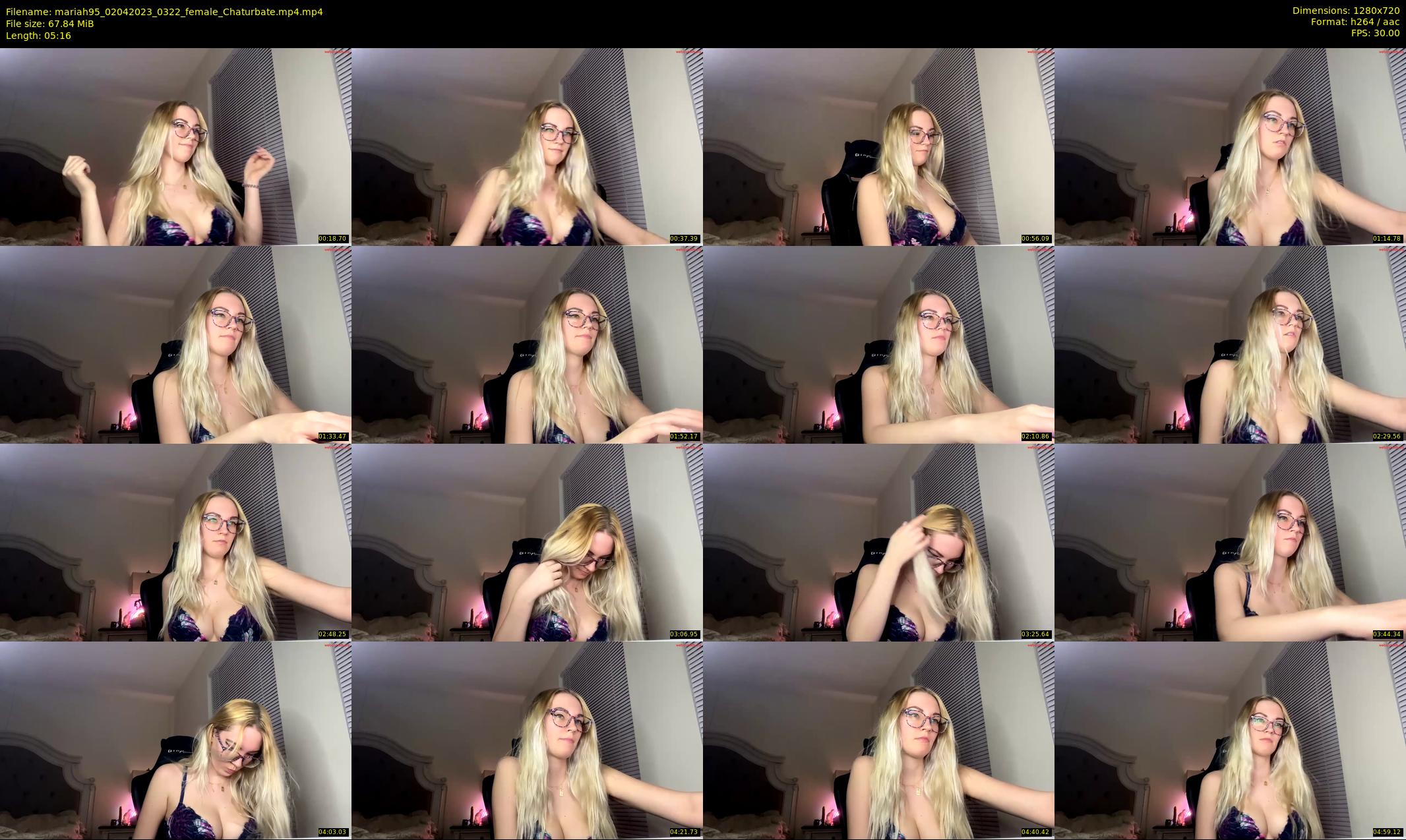 mariah95 — 6 minute Chaturbate female cam show recording, 720p, Apr 2, 2023