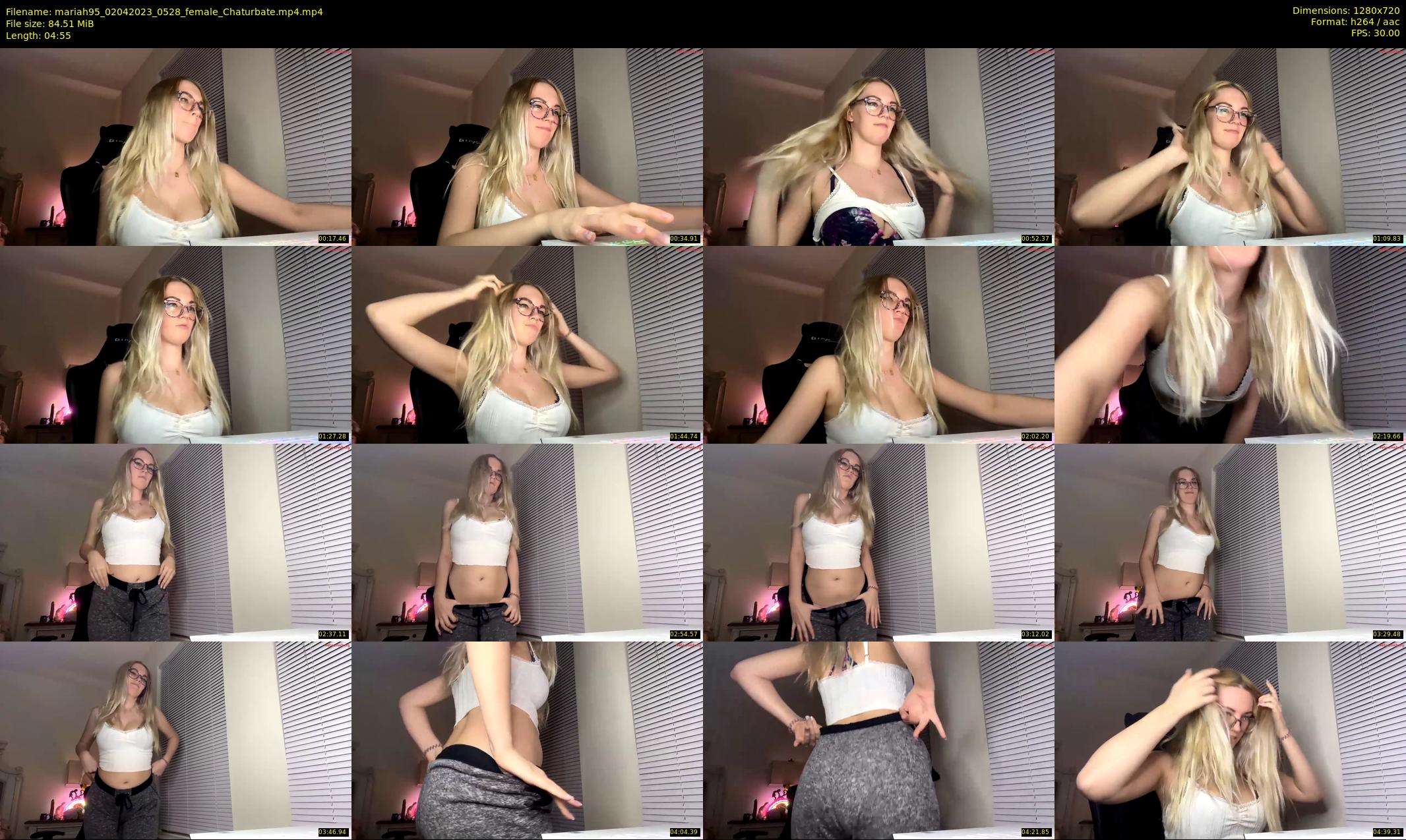 mariah95 — 5 minute Chaturbate female cam show recording, 720p, Apr 2, 2023
