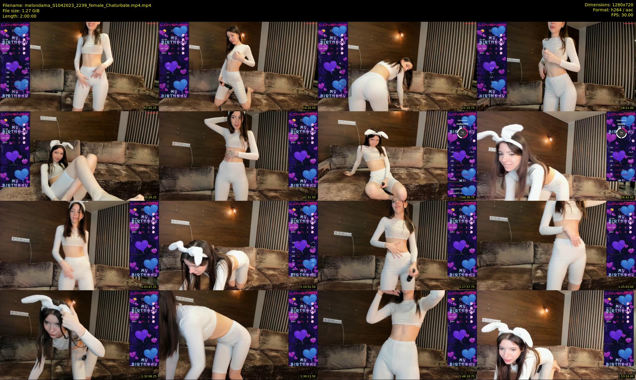 melondama — 120 minute Chaturbate female cam show recording, 720p, Apr 1, 2023