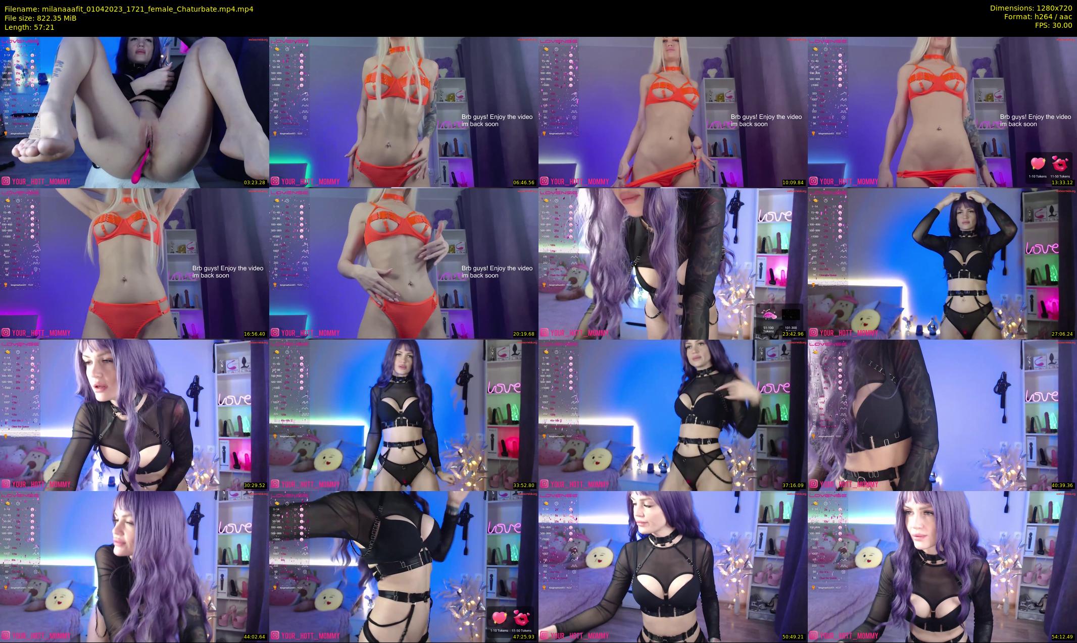milanaaafit — 58 minute Chaturbate couple cam show recording, 720p, Apr 1, 2023