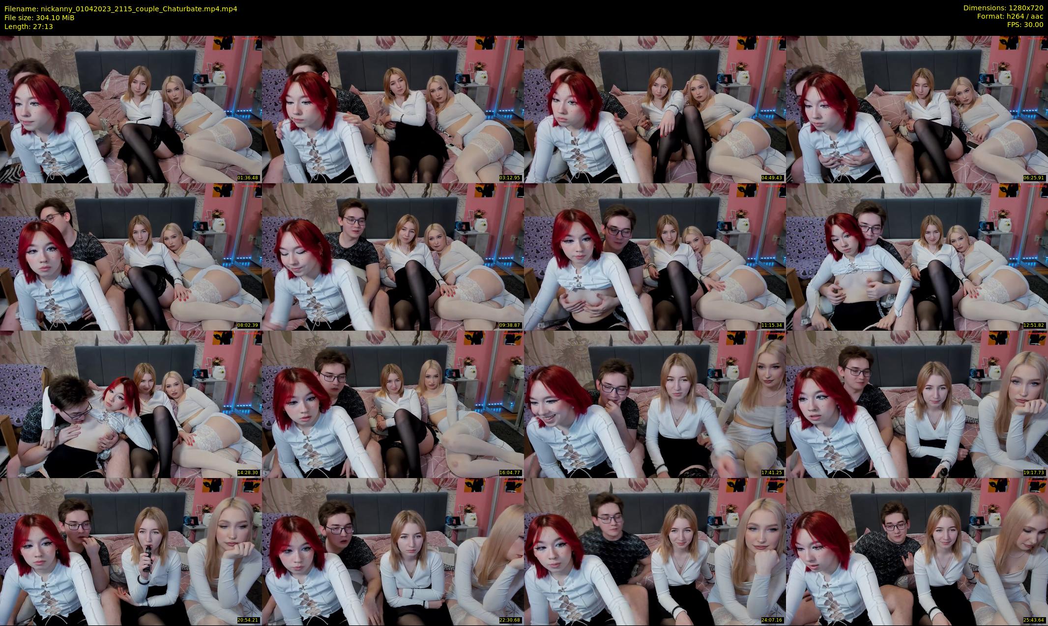 nickanny — 28 minute Chaturbate couple cam show recording, 720p, Apr 1, 2023