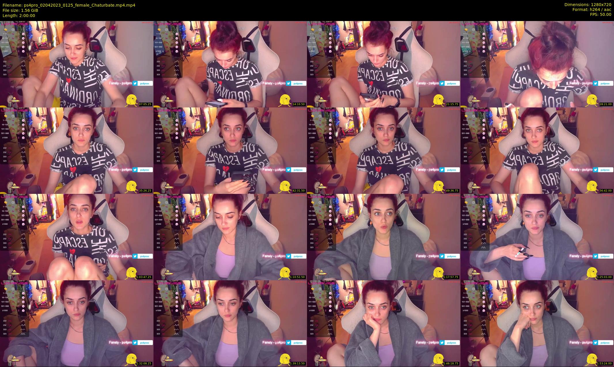 ps4pro — 120 minute Chaturbate female cam show recording, 720p, Apr 2, 2023