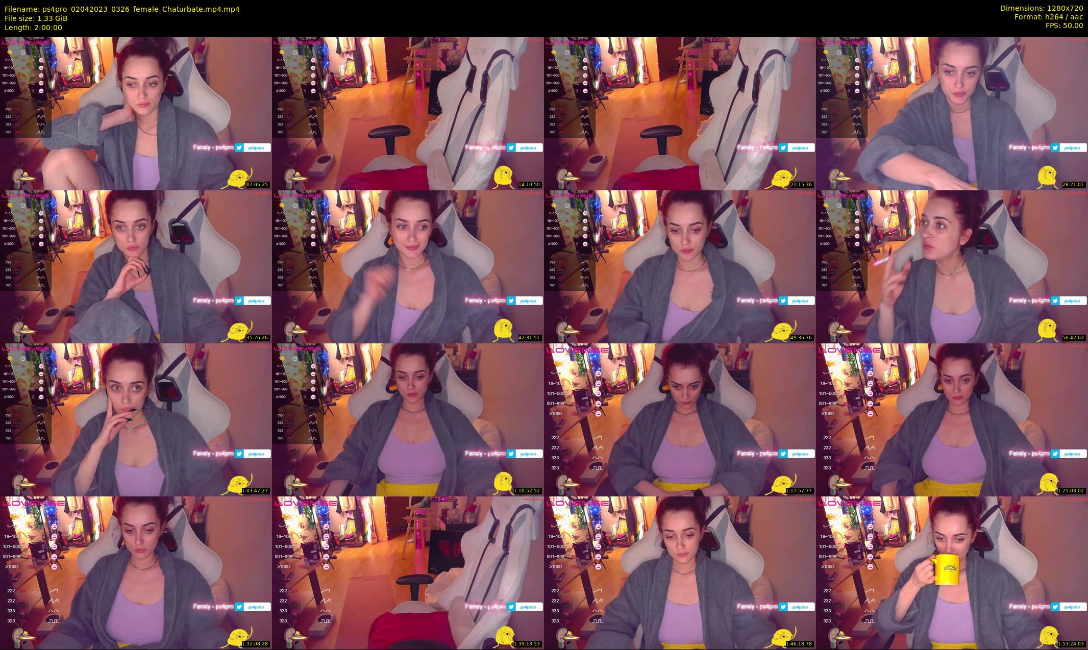 ps4pro — 120 minute Chaturbate female cam show recording, 720p, Apr 2, 2023