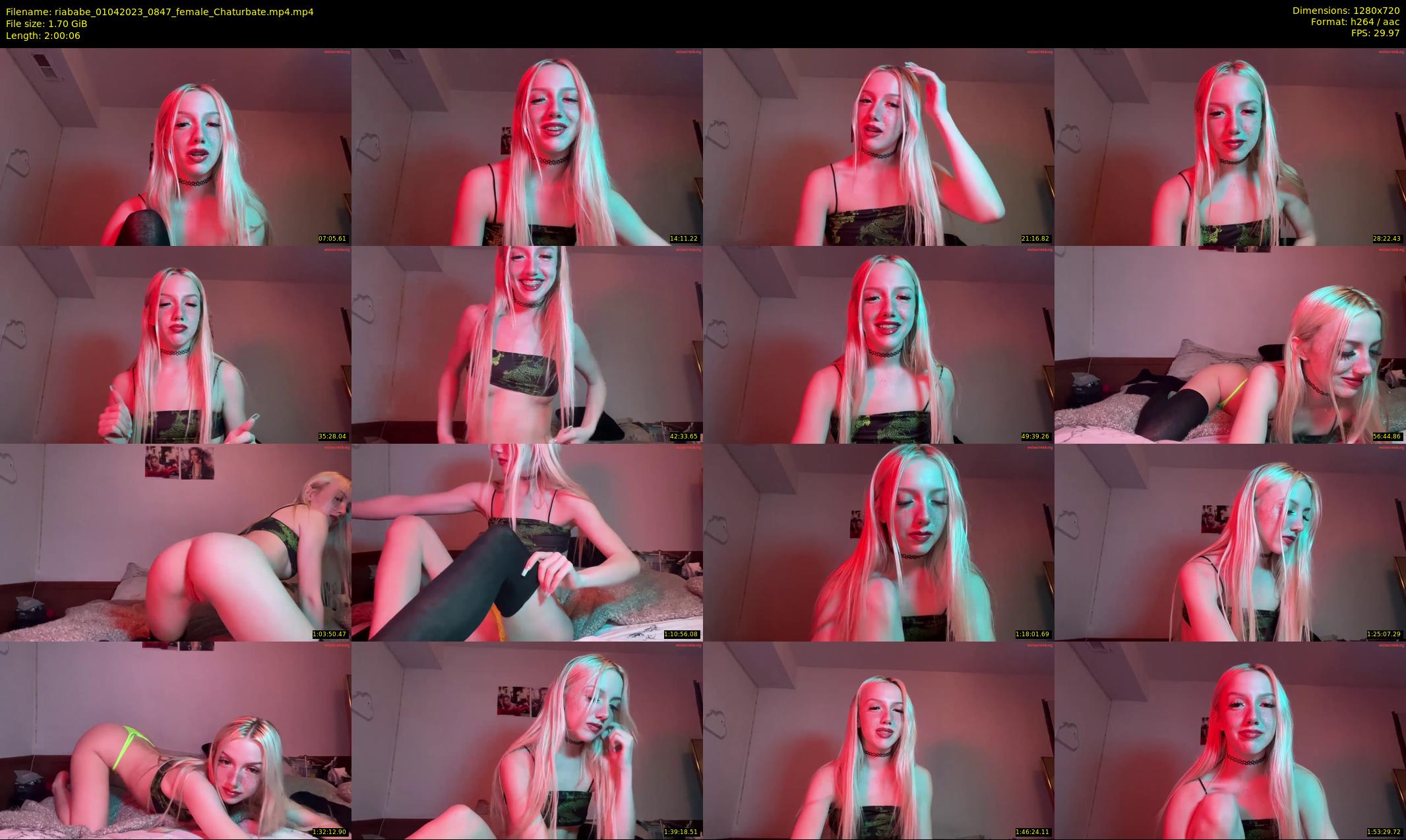 riababe — 121 minute Chaturbate female cam show recording, 720p, Apr 1, 2023