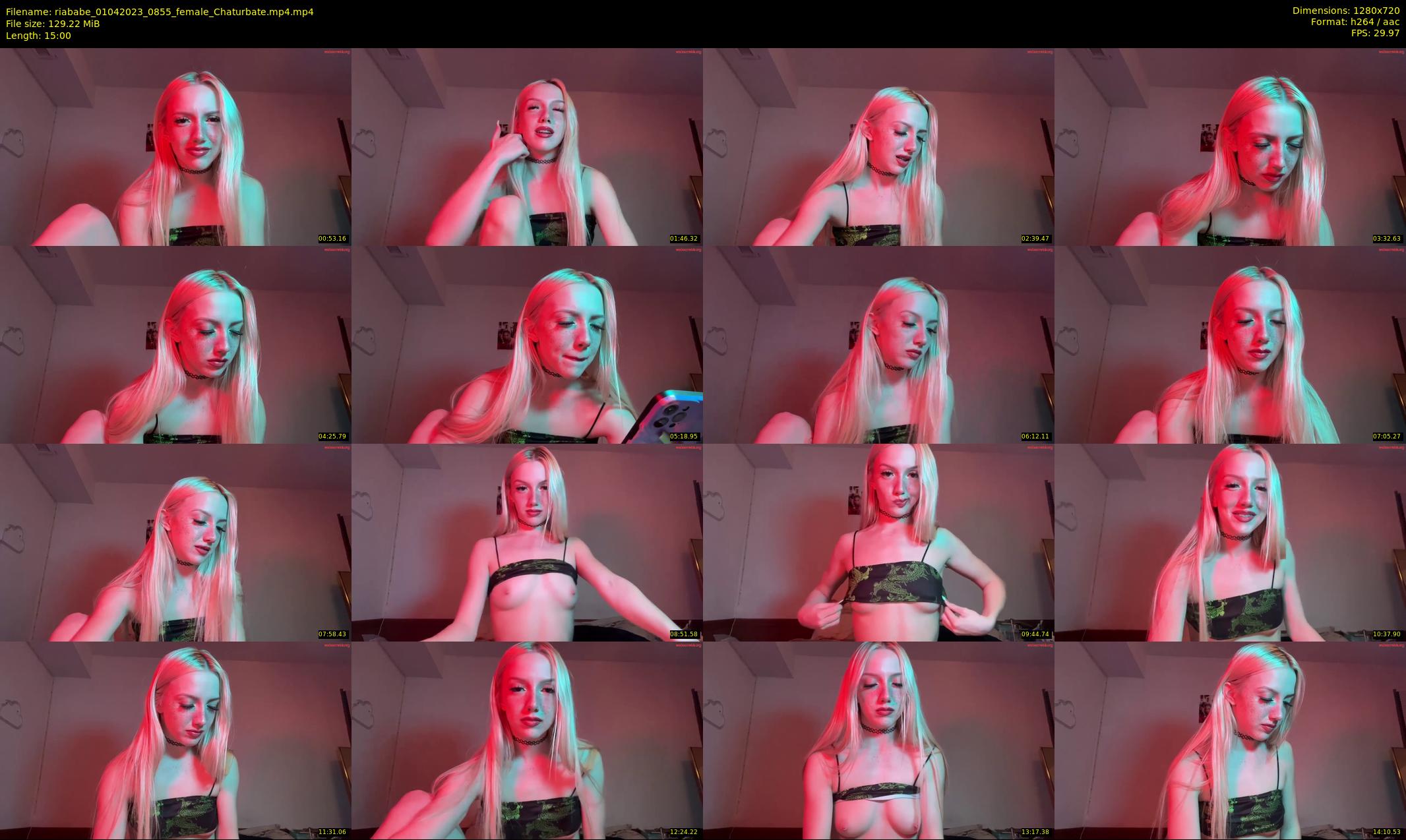 riababe — 15 minute Chaturbate female cam show recording, 720p, Apr 1, 2023