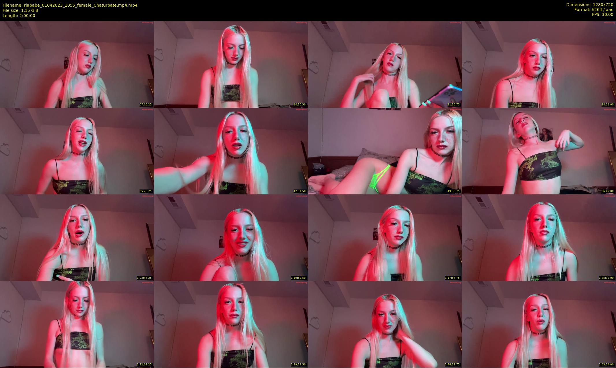 riababe — 120 minute Chaturbate female cam show recording, 720p, Apr 1, 2023