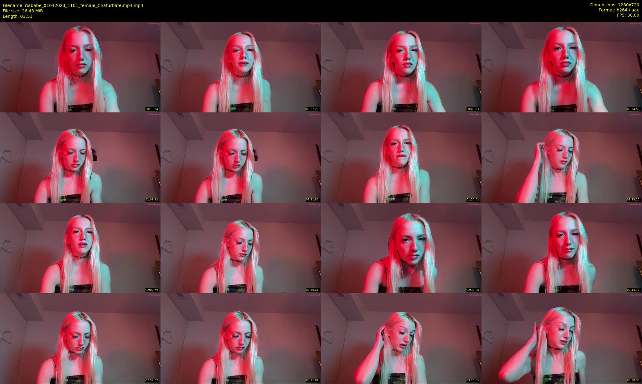 riababe — 4 minute Chaturbate female cam show recording, 720p, Apr 1, 2023