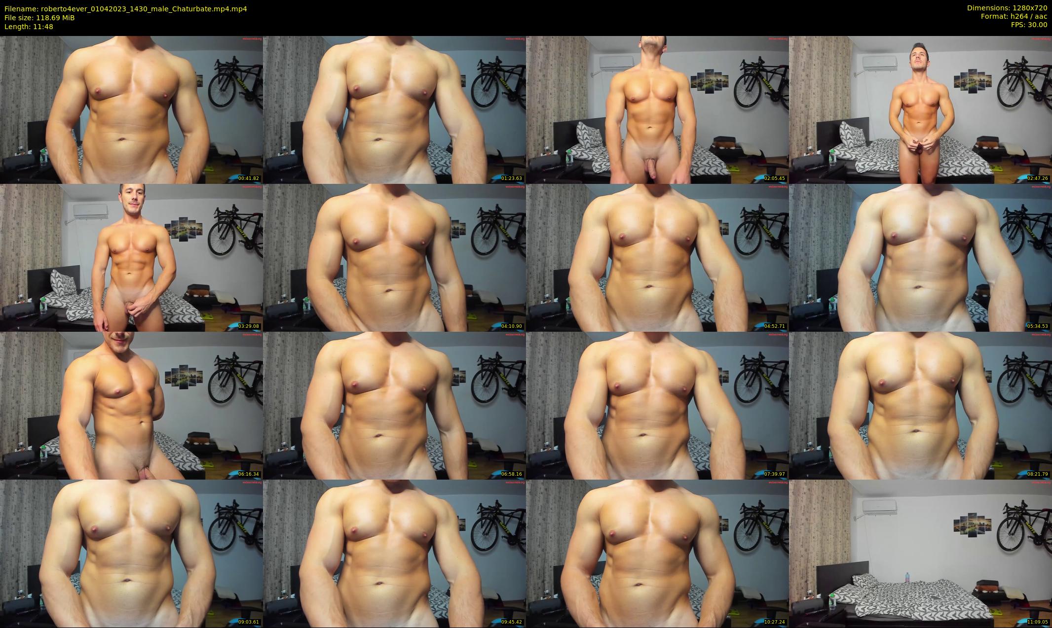 roberto4ever — 12 minute Chaturbate male cam show recording, 720p, Apr 1, 2023