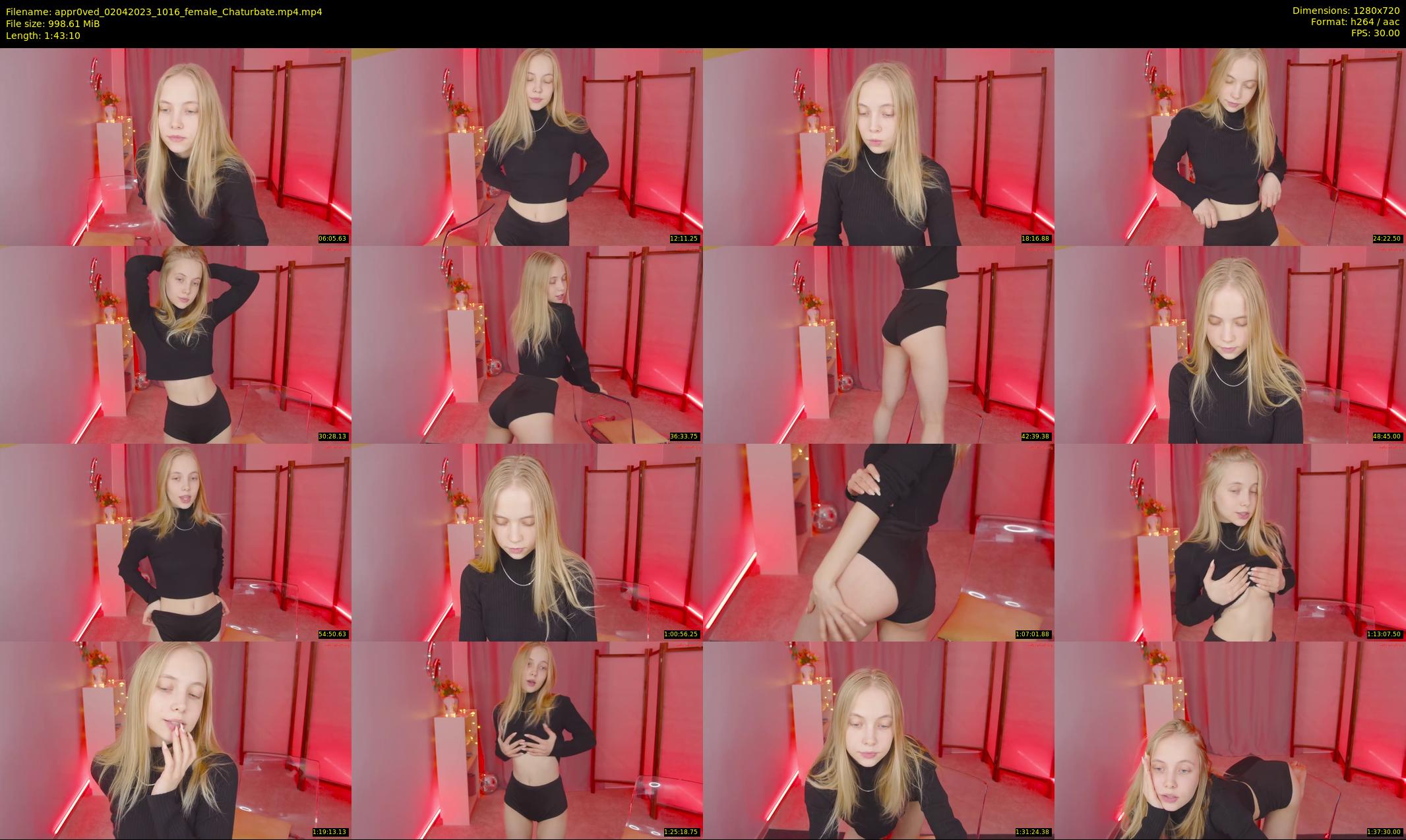 appr0ved — 104 minute Chaturbate female cam show recording, 720p, Apr 2, 2023