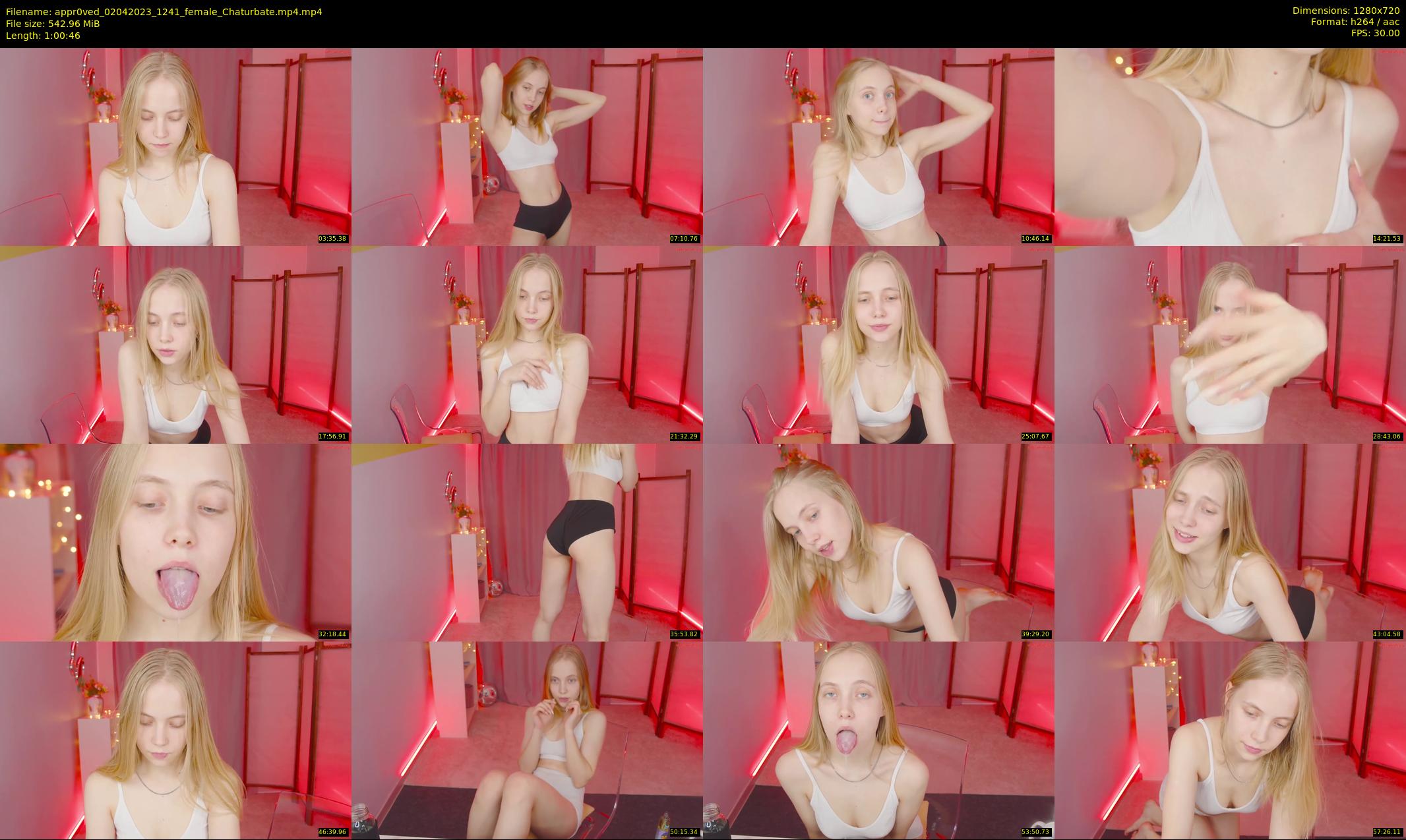 appr0ved — 61 minute Chaturbate female cam show recording, 720p, Apr 2, 2023