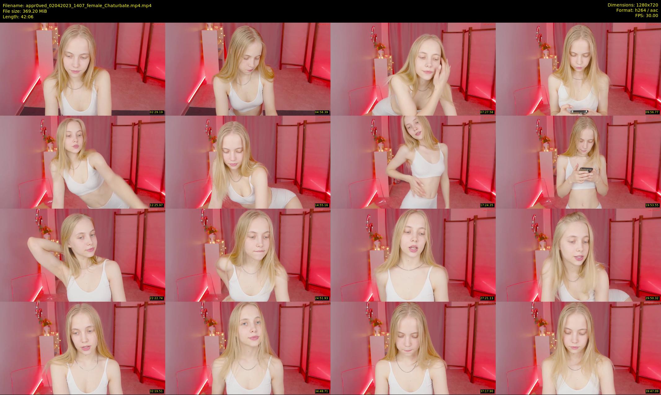 appr0ved — 43 minute Chaturbate female cam show recording, 720p, Apr 2, 2023