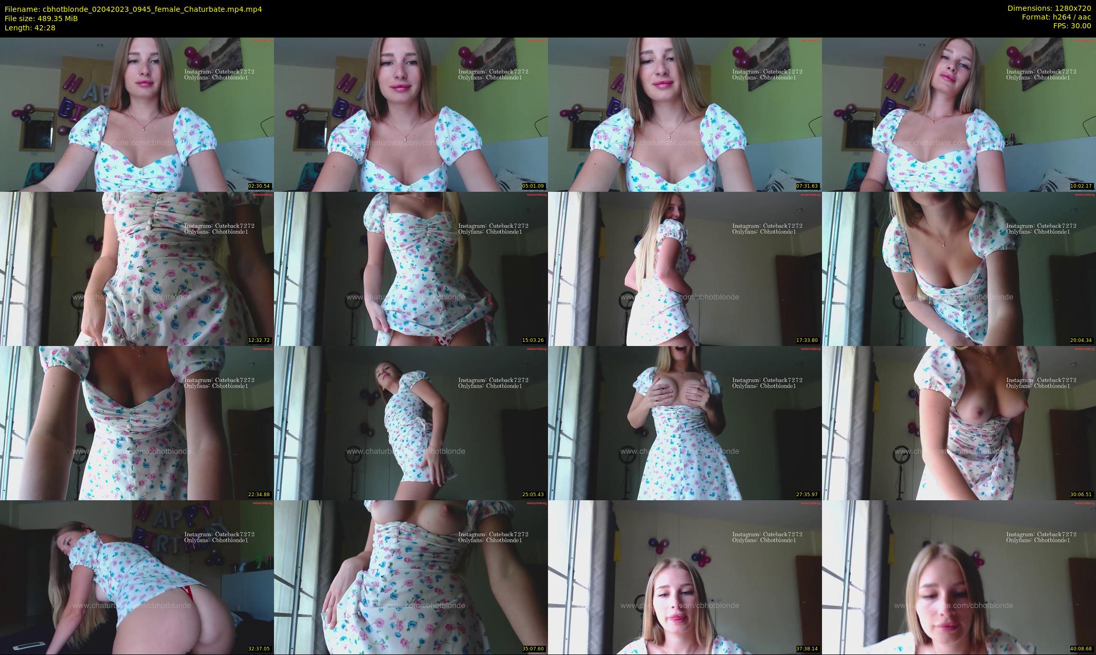 cbhotblonde — 43 minute Chaturbate female cam show recording, 720p, Apr 2, 2023