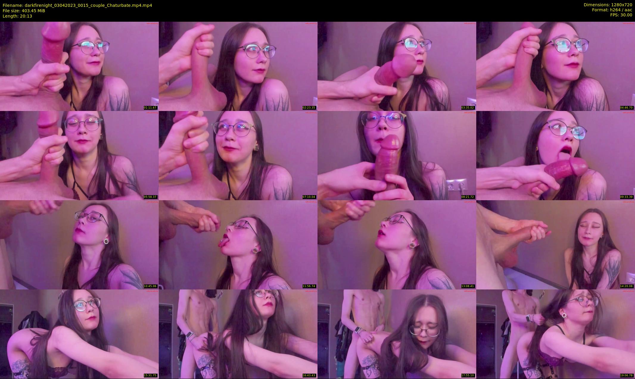 darkfirenight — 21 minute Chaturbate couple cam show recording, 720p, Apr 3, 2023