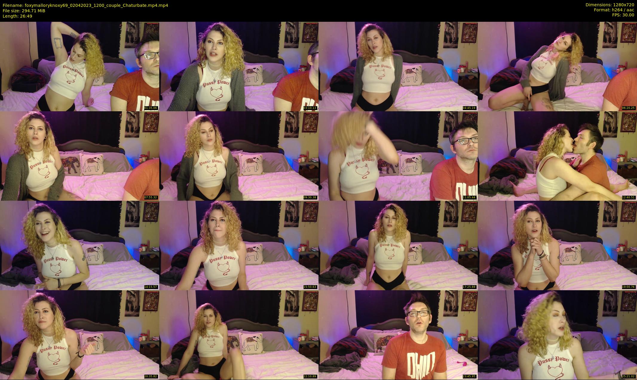 foxymalloryknoxy69 — 27 minute Chaturbate couple cam show recording, 720p, Apr 2, 2023