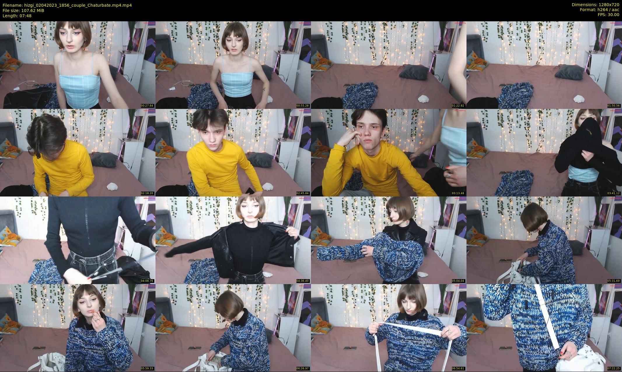 hizgi — 8 minute Chaturbate couple cam show recording, 720p, Apr 2, 2023
