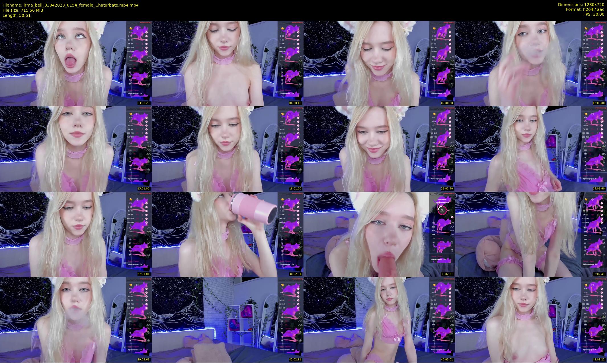 irma_bell — 51 minute Chaturbate female cam show recording, 720p, Apr 3, 2023