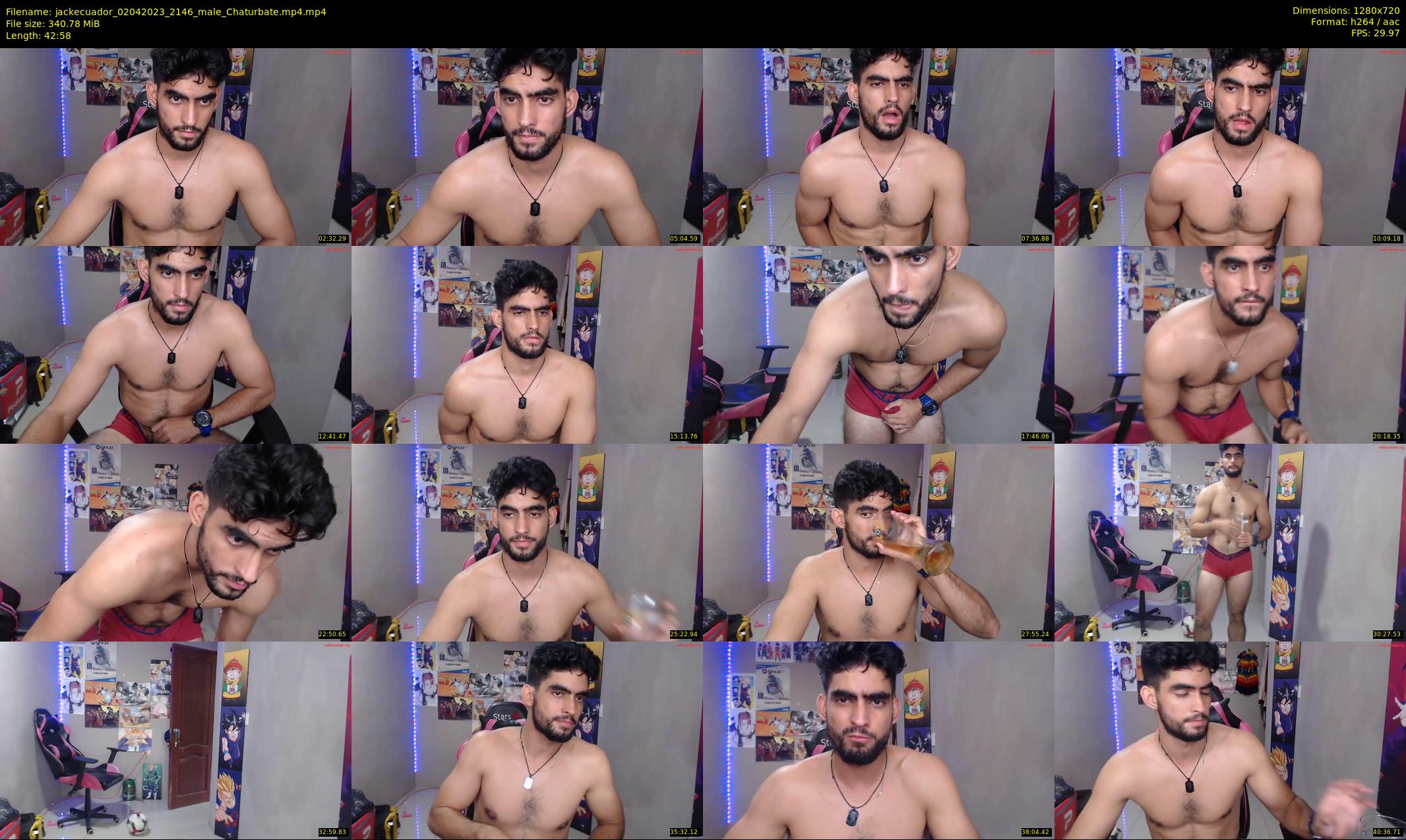 jackecuador — 43 minute Chaturbate male cam show recording, 720p, Apr 2, 2023