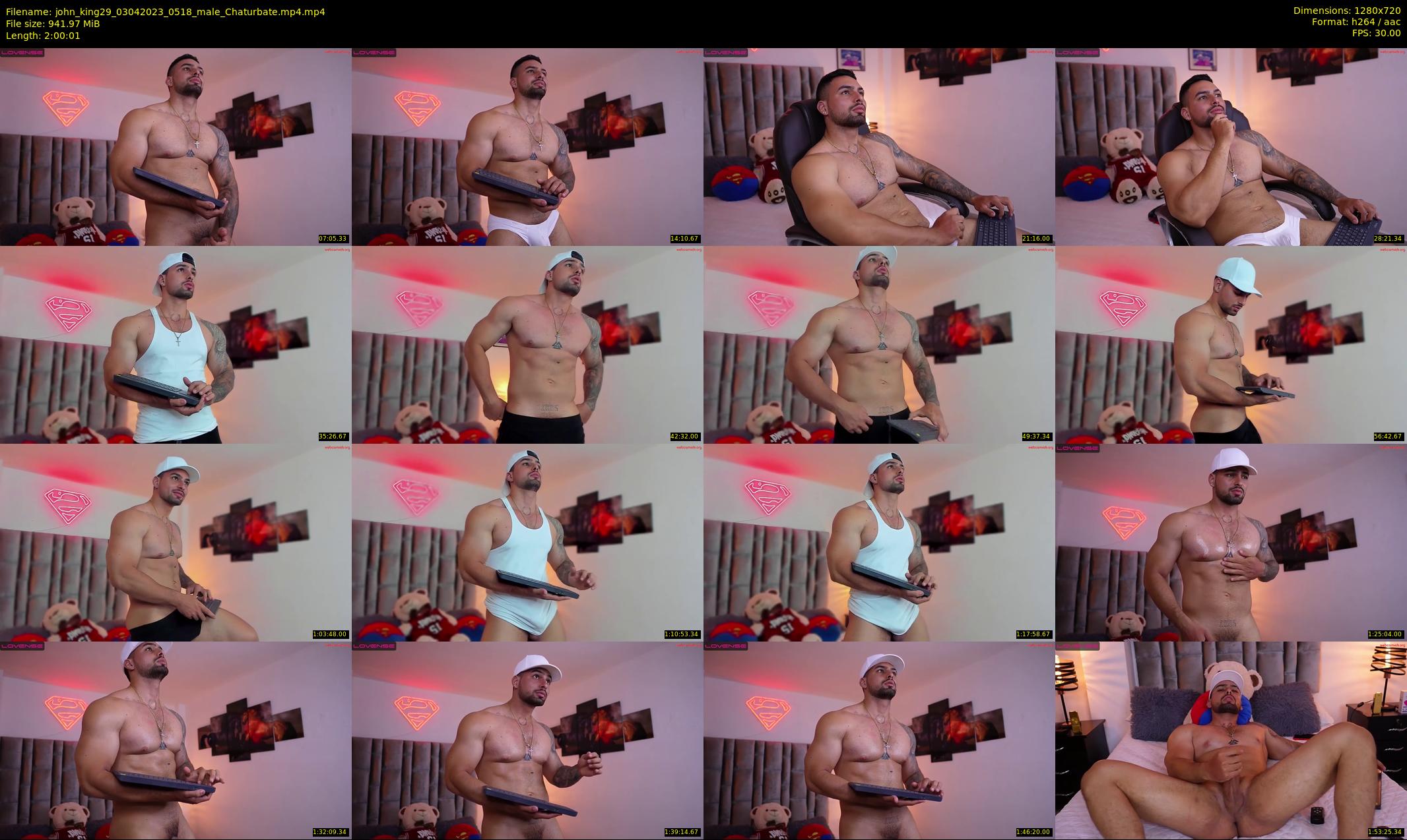 john_king29 — 121 minute Chaturbate male cam show recording, 720p, Apr 3, 2023