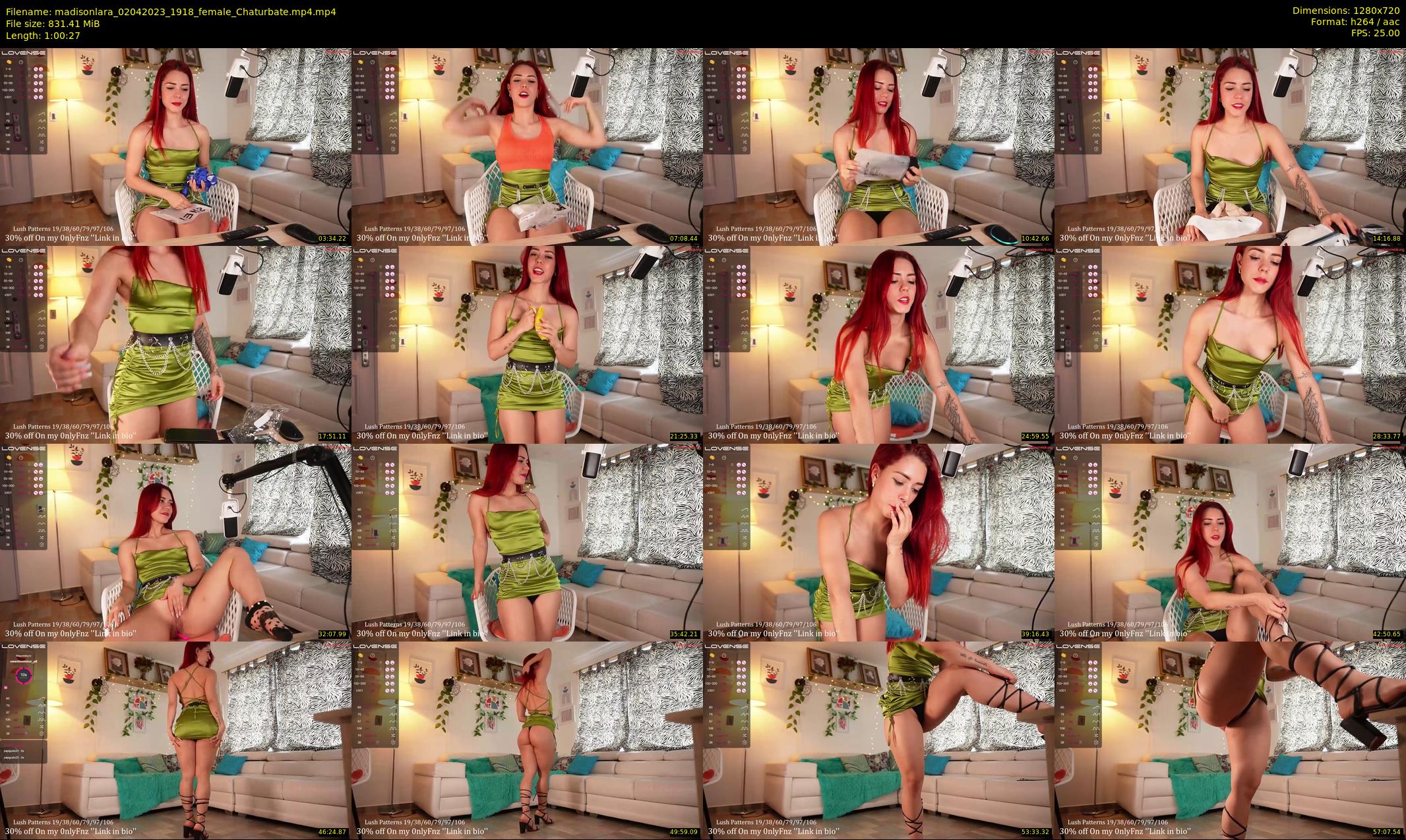 madisonlara — 61 minute Chaturbate female cam show recording, 720p, Apr 2, 2023