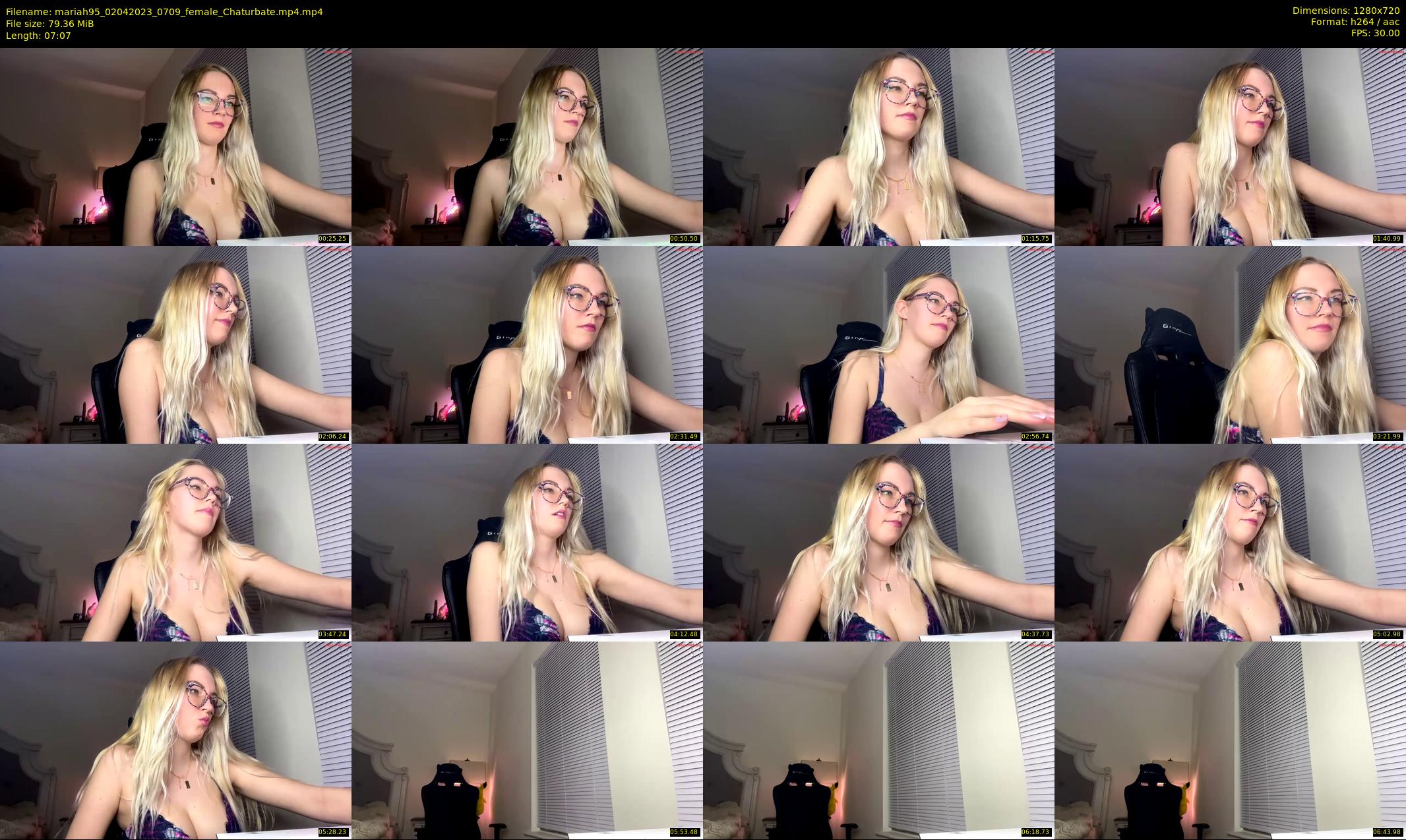 mariah95 — 8 minute Chaturbate female cam show recording, 720p, Apr 2, 2023